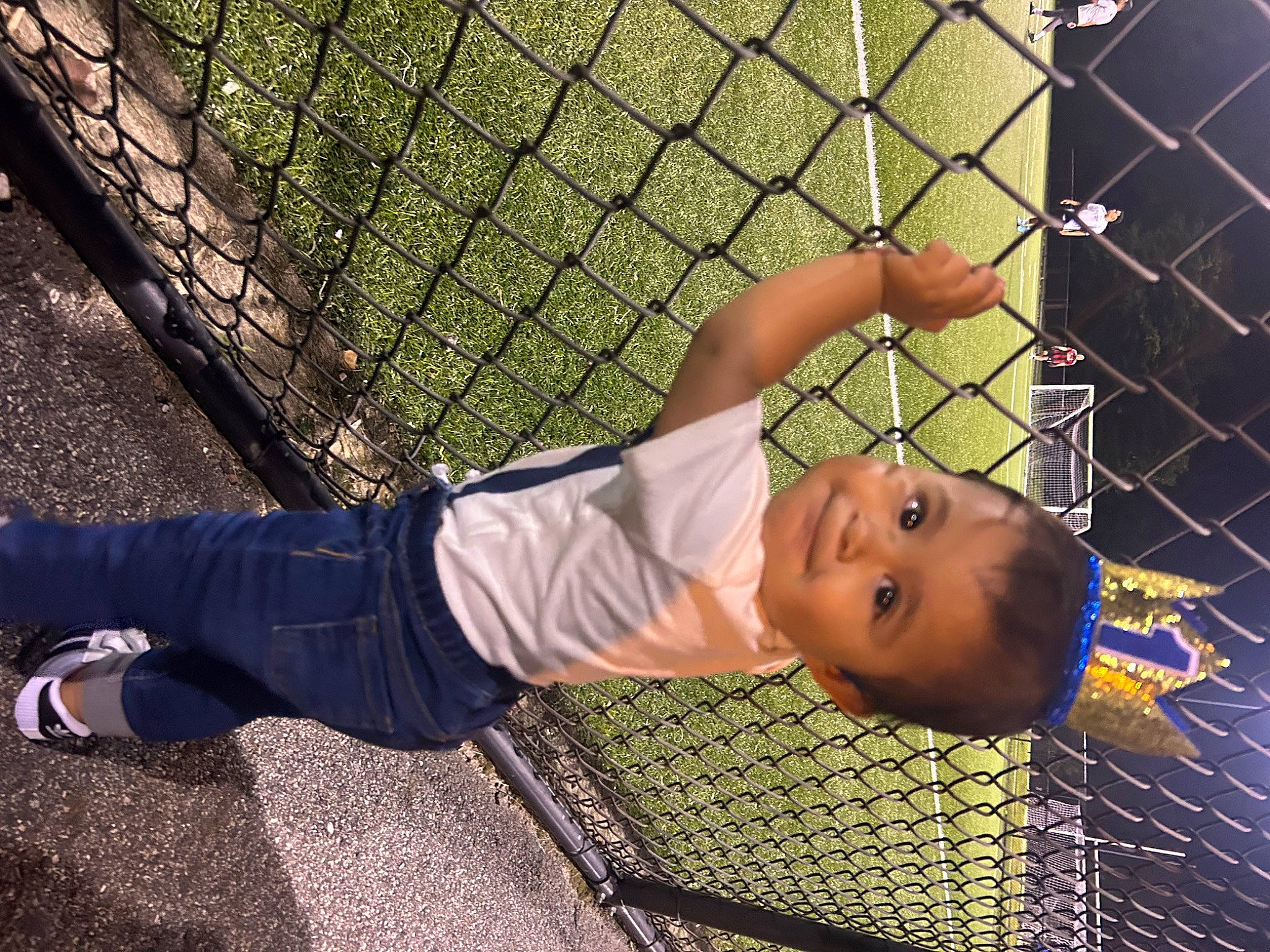 Thiago joined the competition — help win amazing prizes! ball, chain_link_fencing, child, competition_event, fence, fun, grass, human_leg, joy, leisure, line, mesh, net, pattern, people_in_nature, person, play, player, soil, toddler