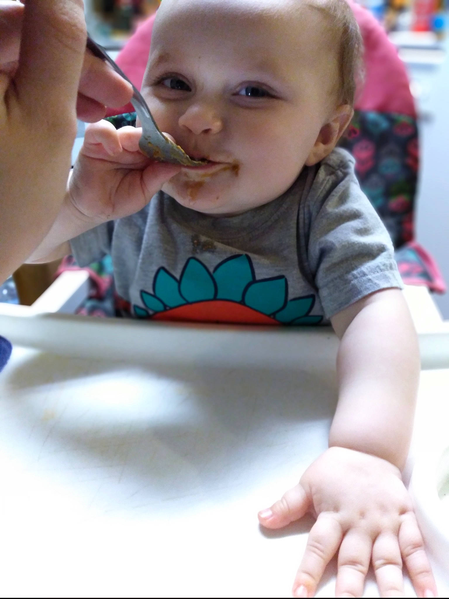 Tina-clair is registered to the contest to win money with this photo: baby, cheek, child, finger, hand, person, play, smile, toddler