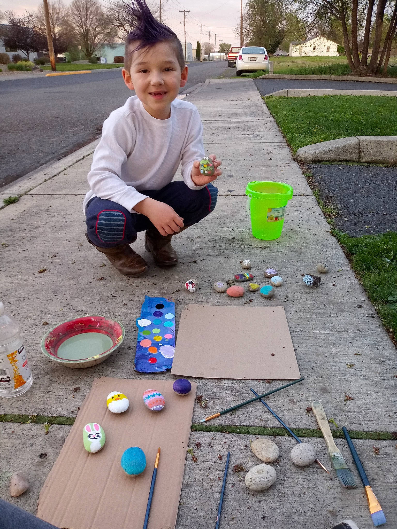 Blayne Kai joined the competition — help win amazing prizes! child, fun, games, glass, joy, leisure, person, play, recreation, sidewalk, toddler