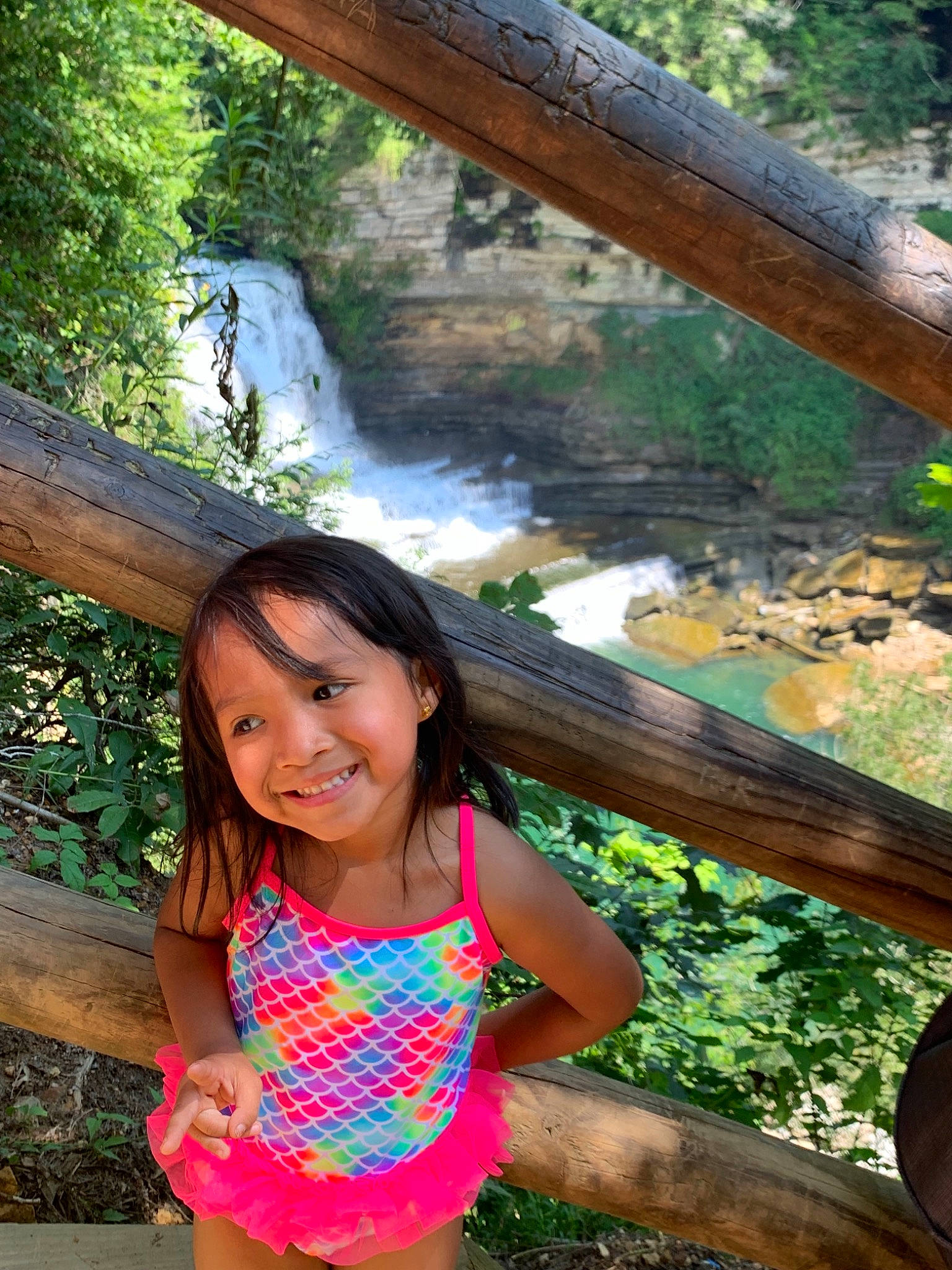 Carolyn joined the competition — help win amazing prizes! child, fawn, happy, joy, leisure, person, smile, summer, tree, vacation