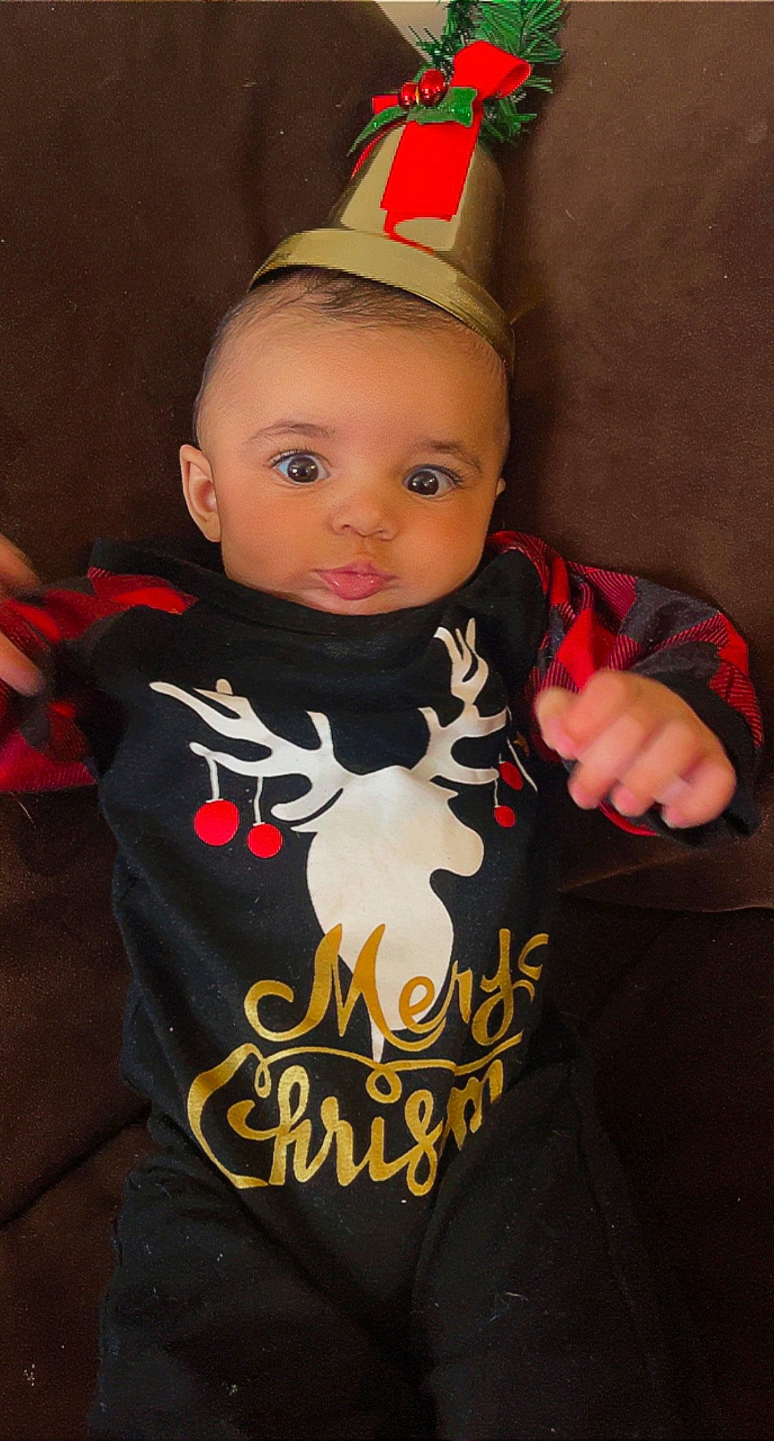 Kobe joined the competition — help win amazing prizes! baby, baby_toddler_clothing, cap, carmine, cheek, child, chin, costume_hat, eye, face, fashion_accessory, fictional_character, hairstyle, head, headgear, human_body, person, sleeve, t_shirt, toddler