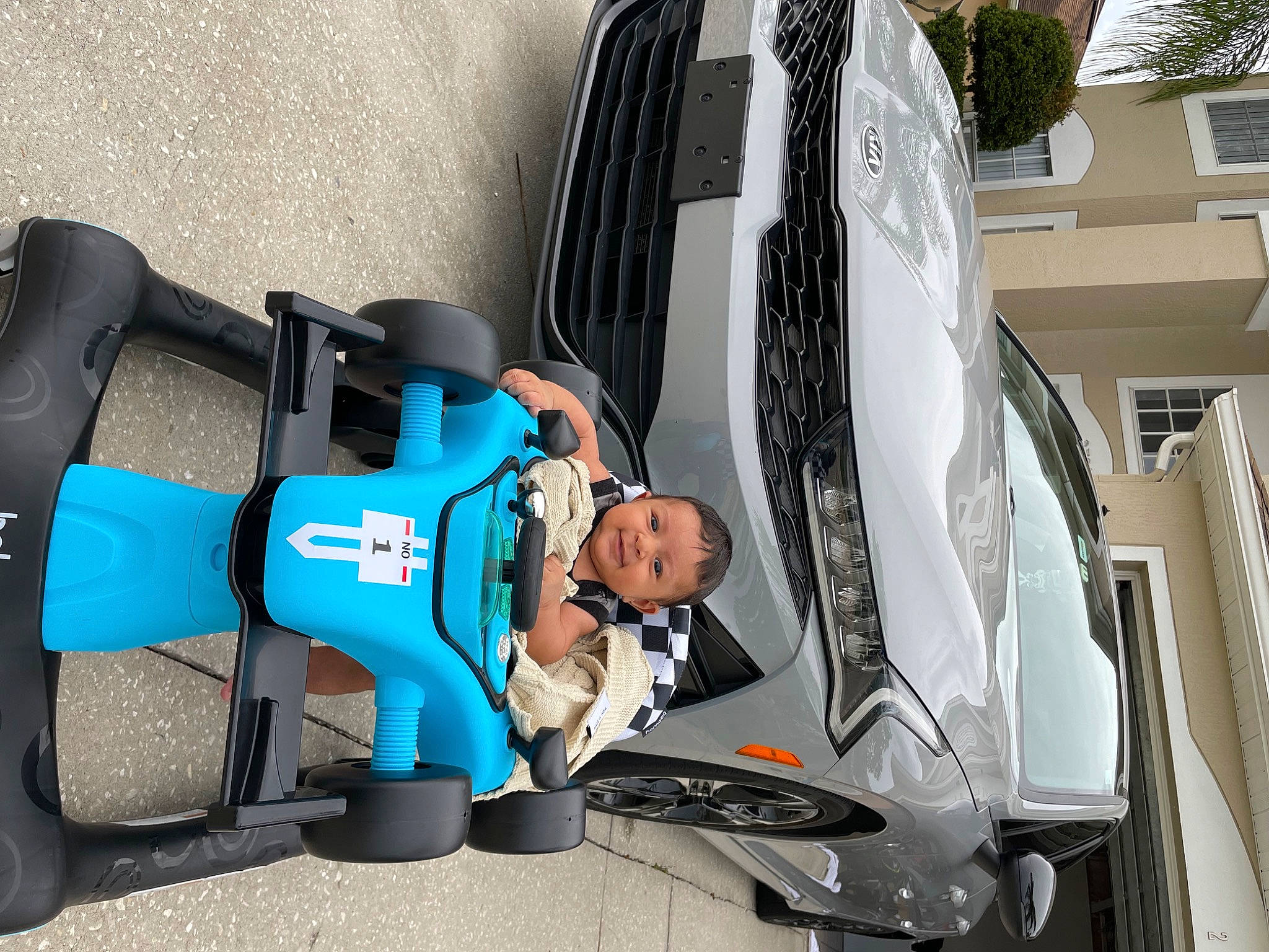 Mateo joined the competition — help win amazing prizes! auto_part, automotive_design, automotive_exterior, automotive_tire, automotive_wheel_system, building, car, electric_blue, hood, human_leg, joy, knee, machine, motor_vehicle, person, personal_protective_equipment, service, tire, vehicle, vehicle_door