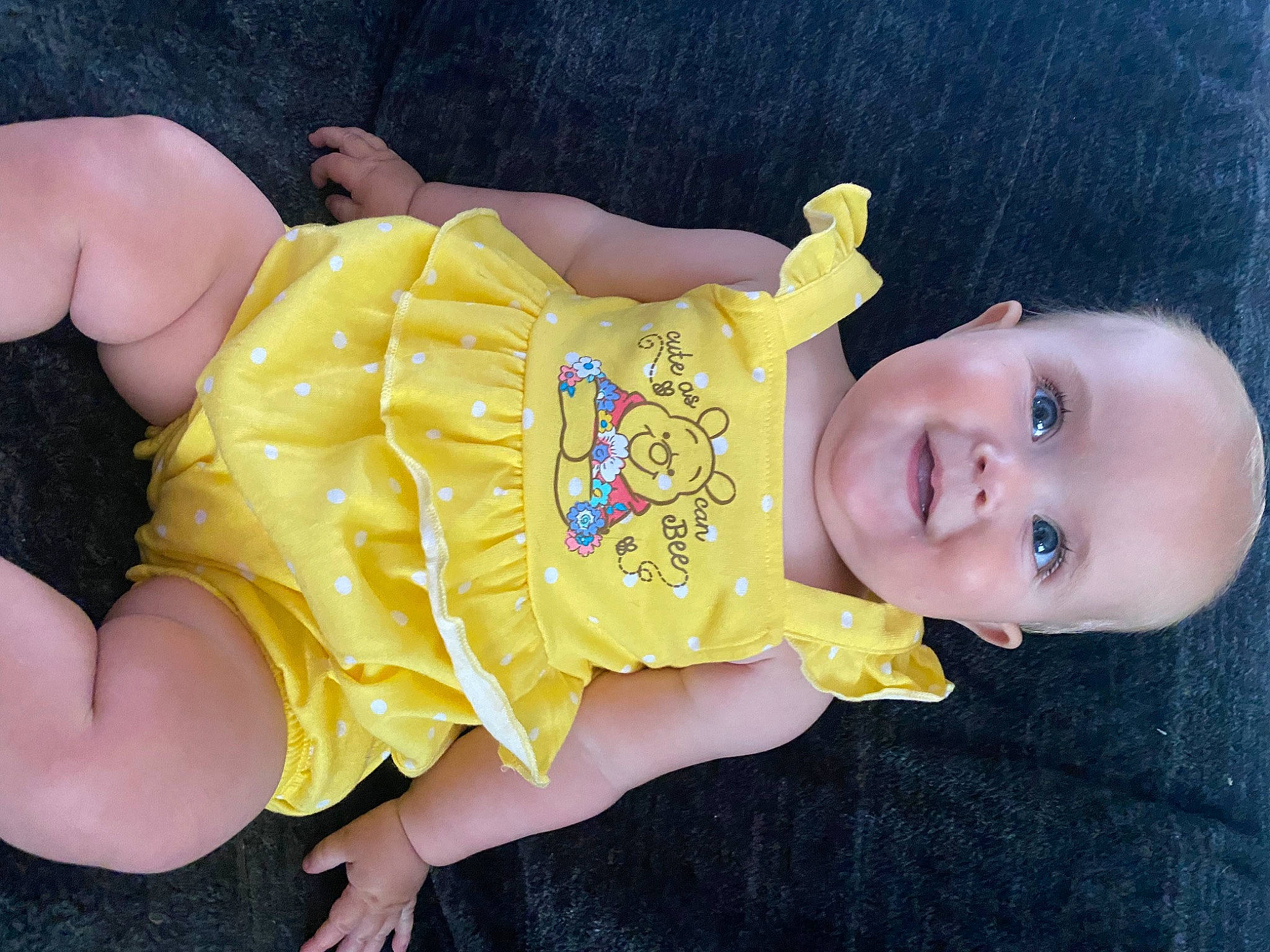 Averie joined the competition — help win amazing prizes! baby, baby_toddler_clothing, cheek, elbow, eye, finger, fun, gesture, happy, head, human_body, human_leg, joint, joy, mouth, person, skin, sleeve, smile, thigh
