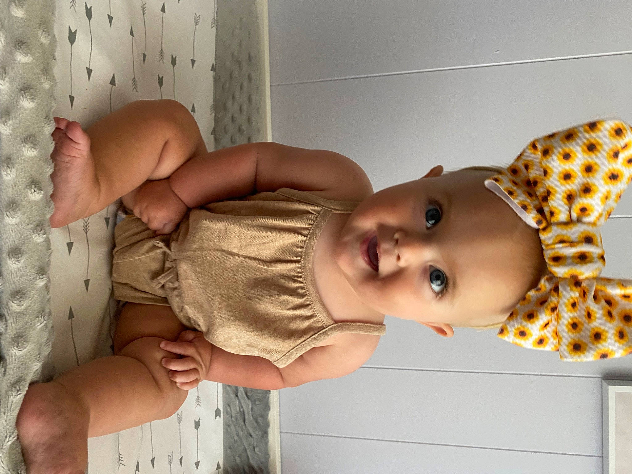 Averie joined the competition — help win amazing prizes! baby, baby_products, baby_toddler_clothing, cheek, child, chin, costume_hat, eye, happy, hat, lip, mouth, nose, pattern, person, product, room, skin, smile, sun_hat