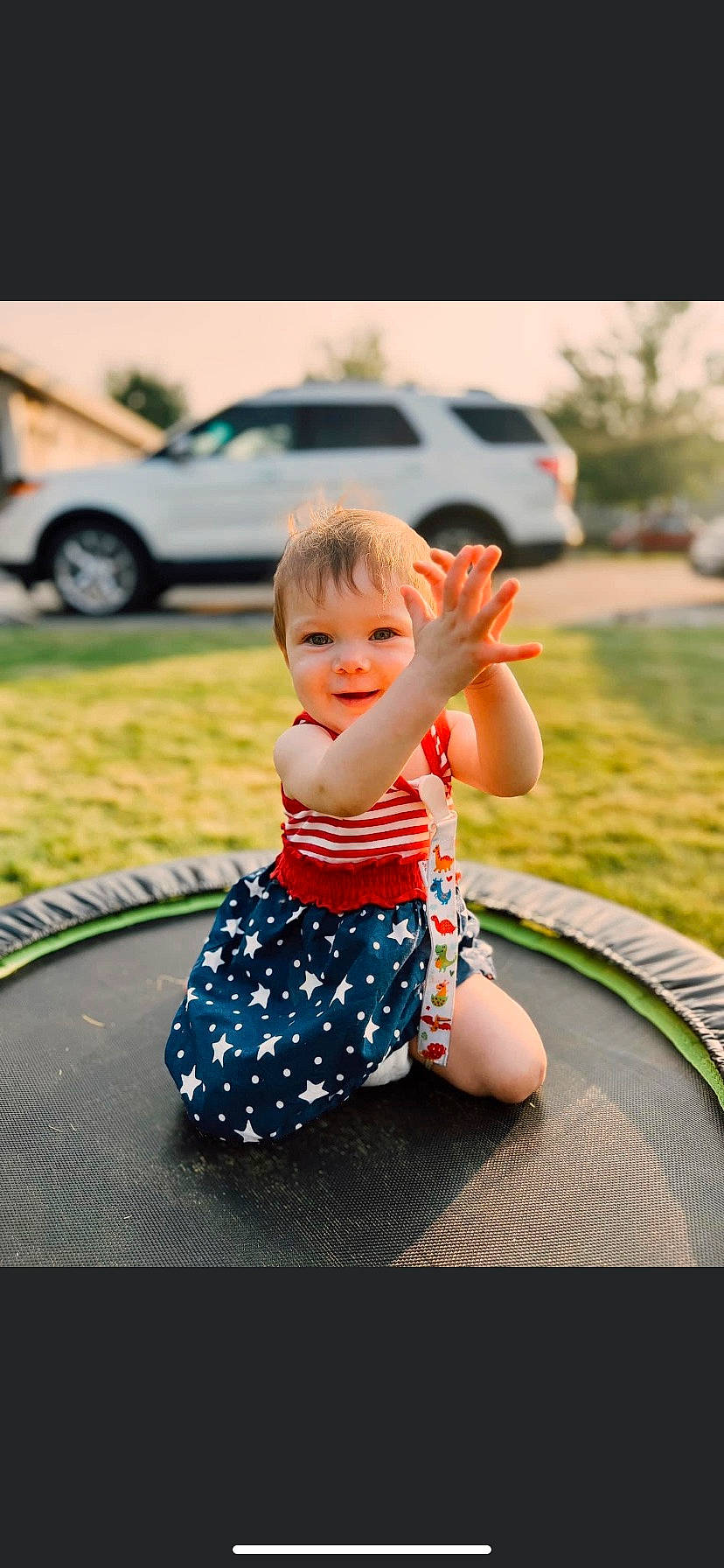 Mazikeen joined the competition — help win amazing prizes! asphalt, automotive_design, automotive_exterior, automotive_tire, automotive_wheel_system, baby, baby_toddler_clothing, car, child, electric_blue, facial_expression, fun, grass, happy, joy, leisure, pattern, person, plant, recreation
