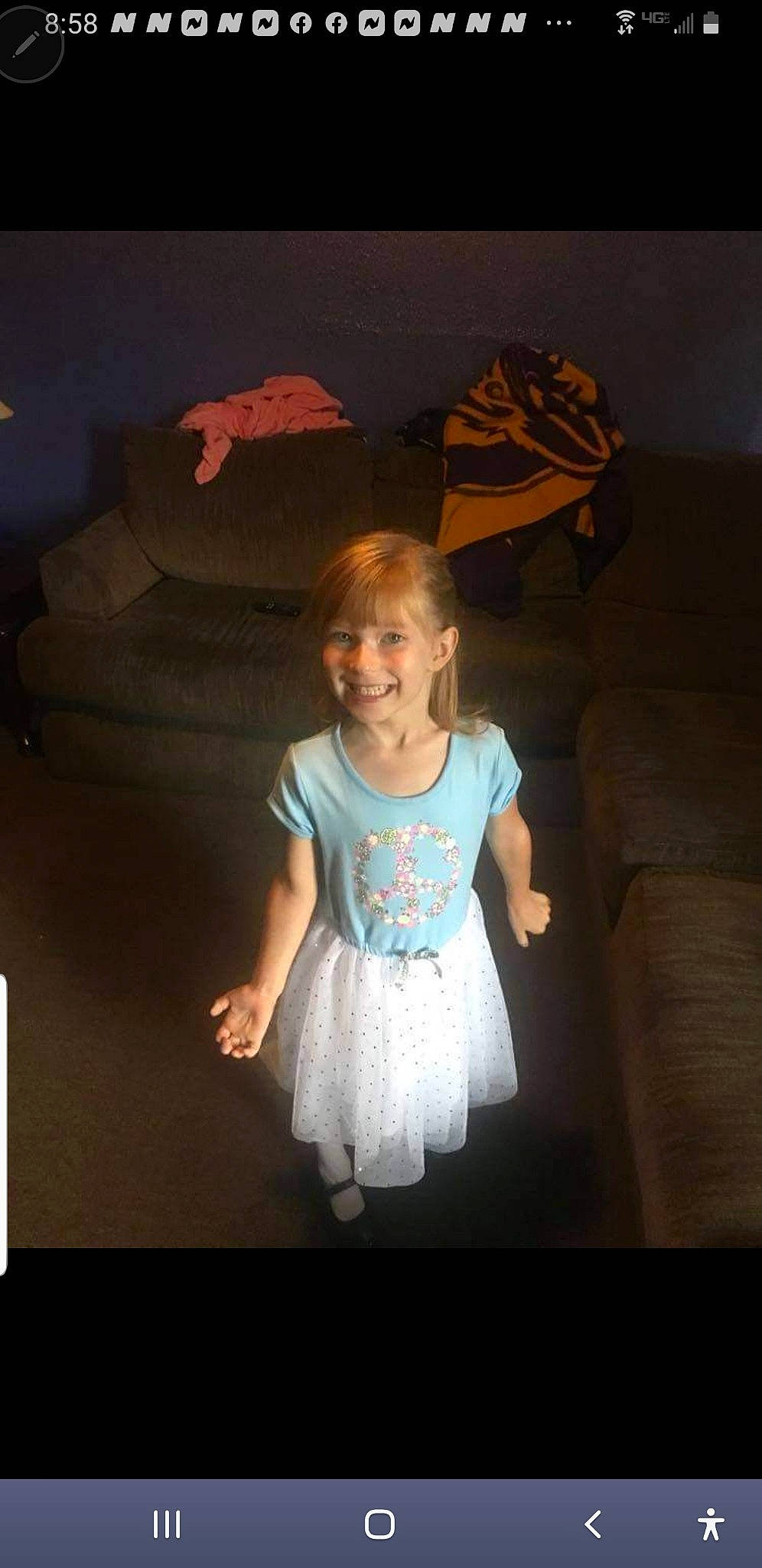 Angel joined the competition — help win amazing prizes! baby, baby_toddler_clothing, child, darkness, flash_photography, flooring, fun, happy, iris, joy, leisure, magenta, pattern, person, room, sitting, sleeve, smile, t_shirt, tints_and_shades