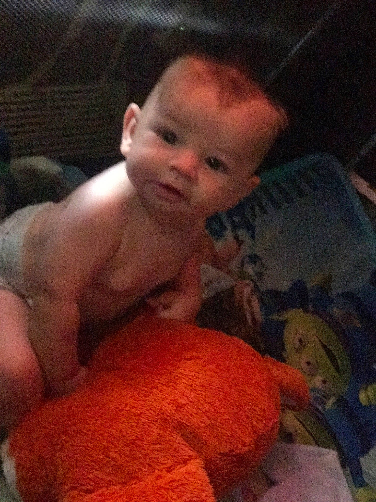 Diesel is registered to the contest to win money with this photo: baby, birth, chest, child, flesh, muscle, person, selfie, smile, toddler