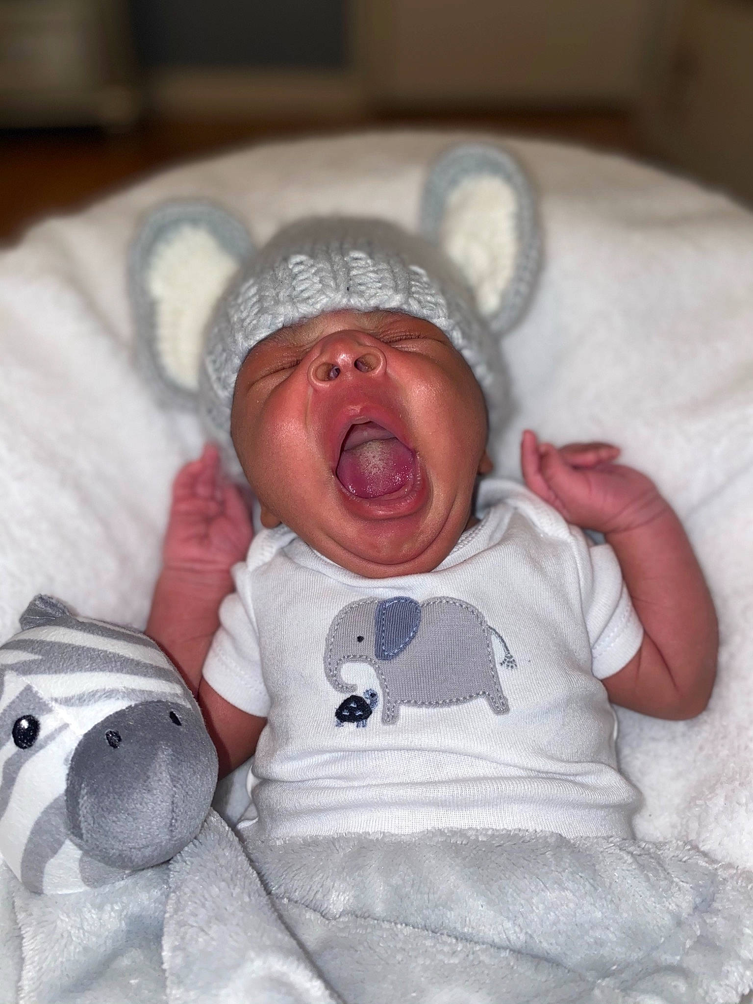 Clarence joined the competition — help win amazing prizes! baby, baby_products, baby_safety, baby_sleeping, baby_toddler_clothing, bedding, bedtime, cheek, child, comfort, eye, hand, head, headwear, human_body, linens, person, skin, sleeve, textile