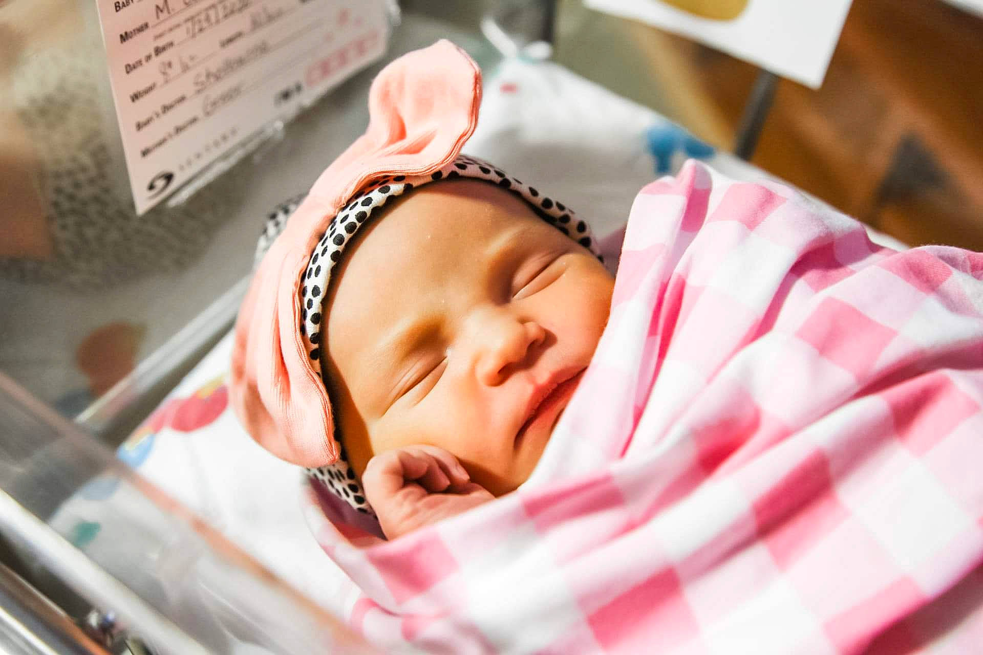 Abilene is registered to the contest to win money with this photo: baby, baby_sleeping, bedtime, birth, cheek, child, headgear, nap, person, pink, sleep