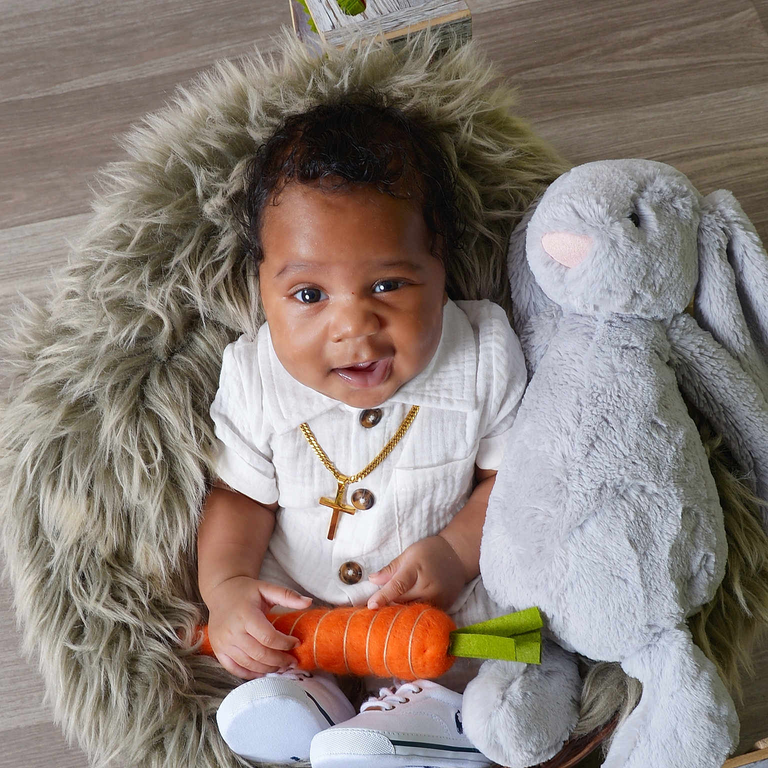 Roman joined the competition — help win amazing prizes! accessories, baby, bodypart, bread, clothing, couch, face, finger, food, footwear, furniture, hand, head, jewelry, necklace, person, photography, portrait, shoe, toy