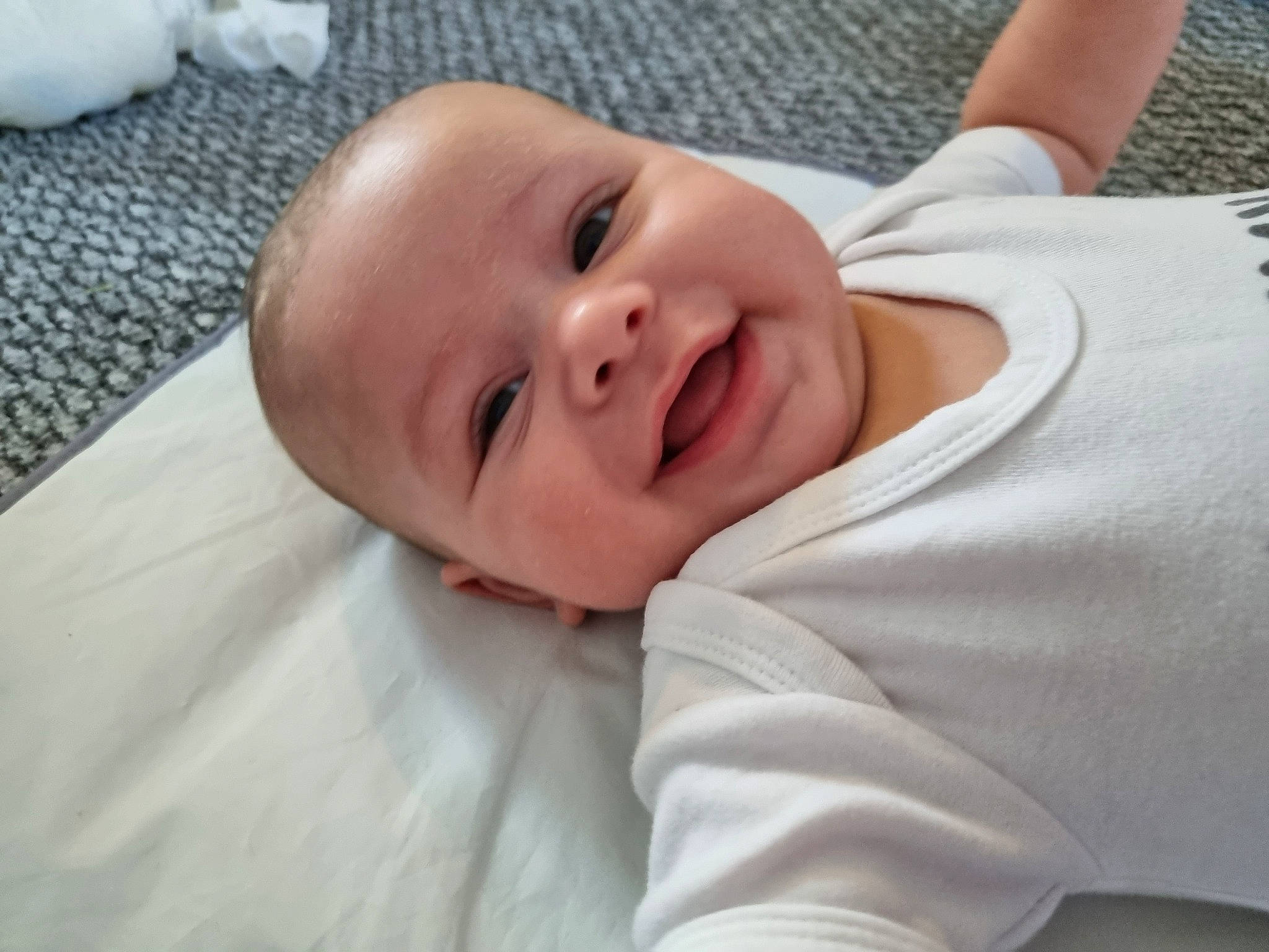 Brodie joined the competition — help win amazing prizes! baby, baby_products, baby_toddler_clothing, cheek, comfort, event, eyelash, fun, grass, happy, iris, laugh, linens, lip, nose, person, portrait_photography, sleeve, smile, toddler