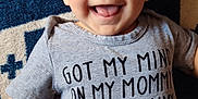 Gavin joined the competition — help win amazing prizes! baby, smiling, tongue_out, onesie, gray_clothing, blue_blanket, patterned_blanket, infant, happy, cute, face, child, person, lying_down, closeup, indoor, young_child, skin, head, small_arm