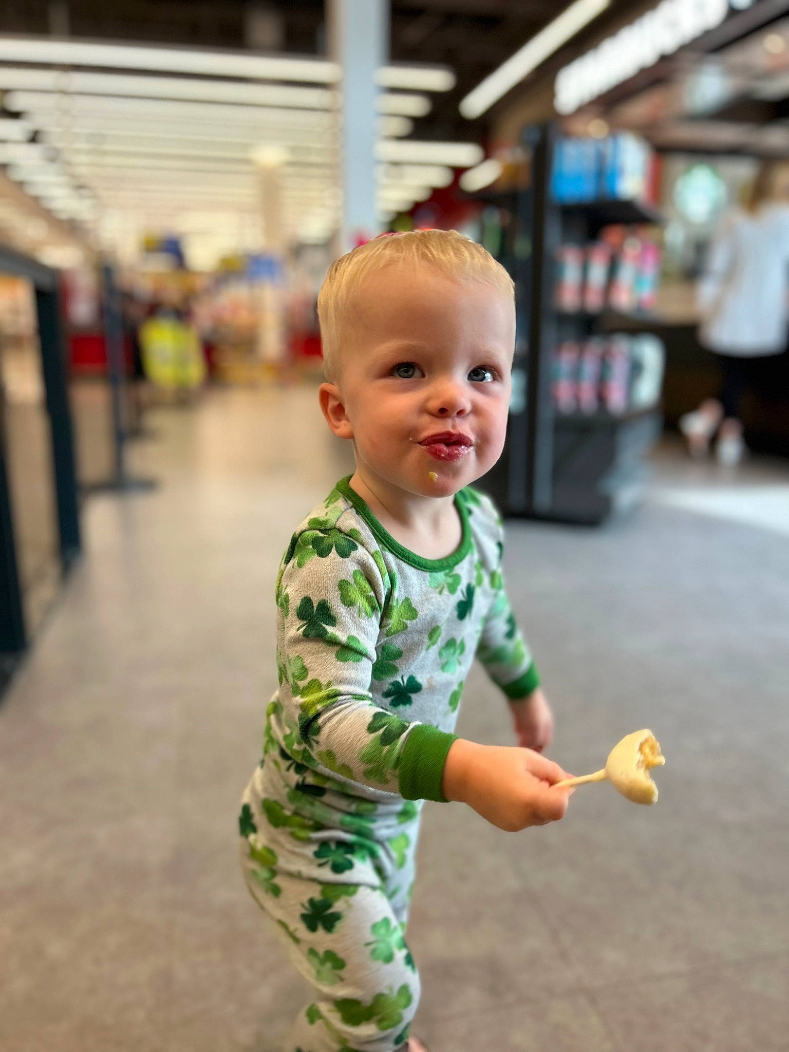 Seamus joined the competition — help win amazing prizes! baby, baby_toddler_clothing, child, flooring, fun, happy, leisure, people, person, photograph, play, retail, skin, sleeve, smile, snapshot, standing, t_shirt, toddler, vacation