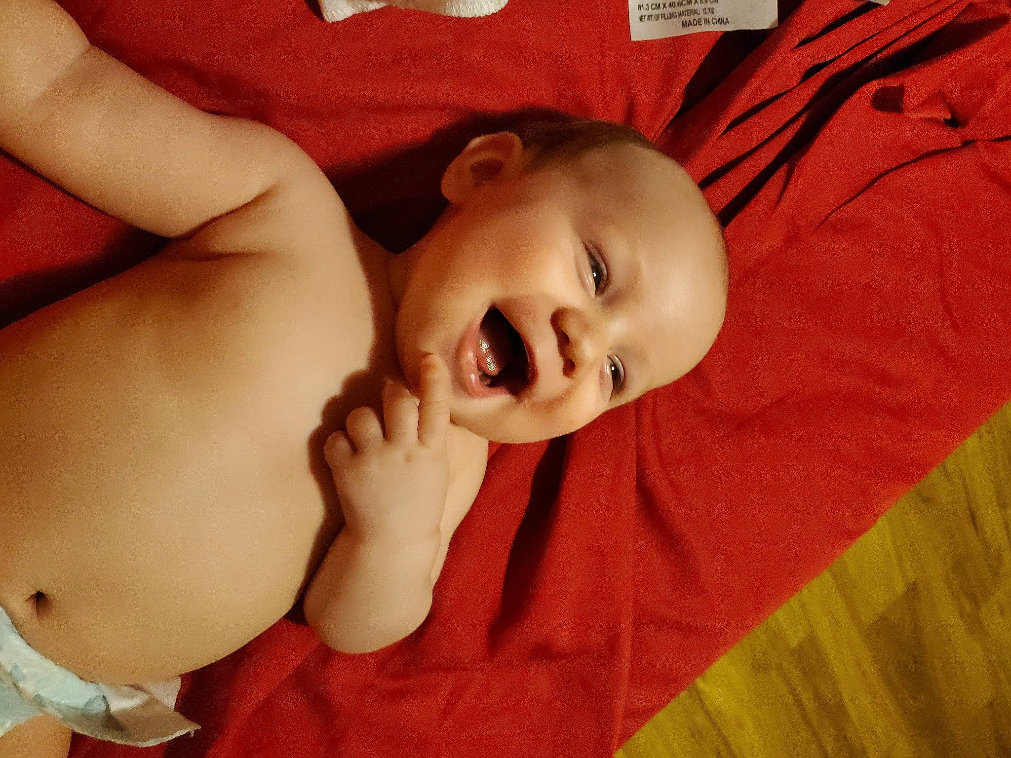 Kendrick joined the competition — help win amazing prizes! baby, bedtime, cheek, child, ear, face, finger, gesture, hand, head, lip, mouth, muscle, nose, person, skin, smile, toddler