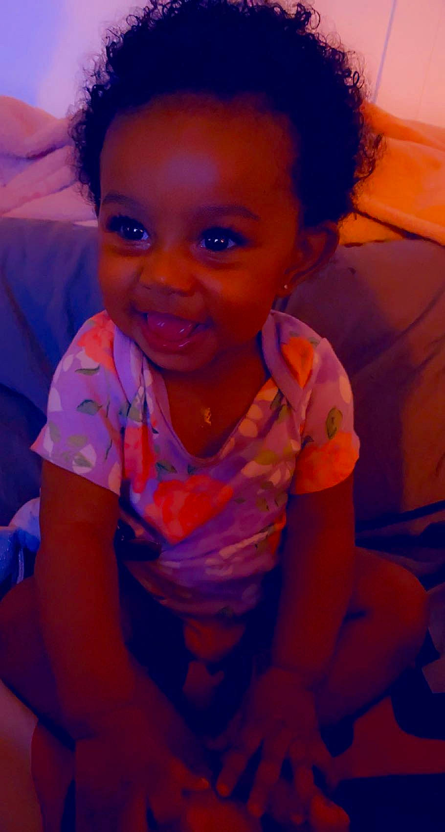 Eryn joined the competition — help win amazing prizes! arm, azure, blue, chin, cool, eyebrow, flash_photography, forehead, fun, hairstyle, happy, human_body, iris, lip, mouth, nose, orange, person, pink, skin