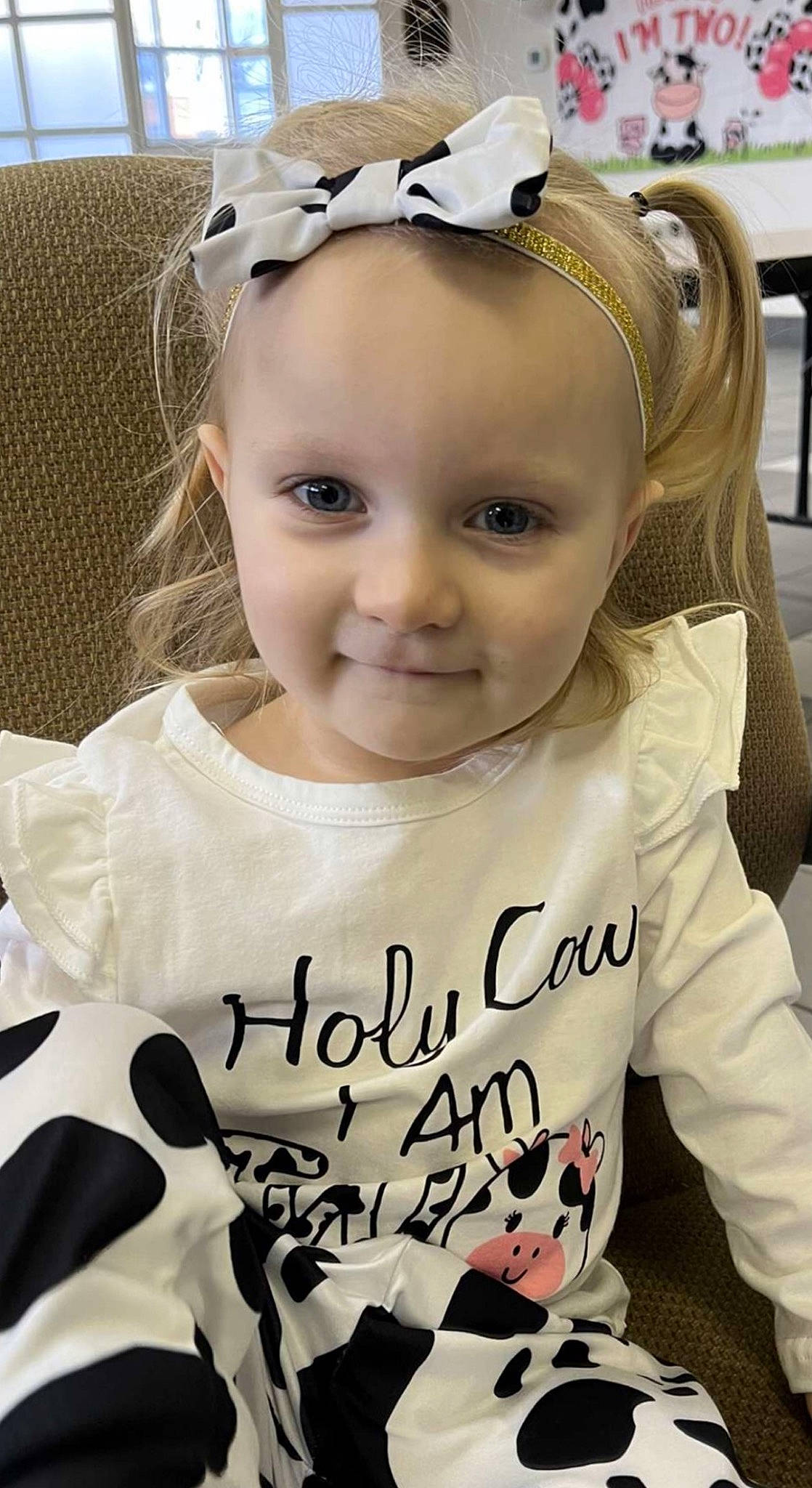 Dakota joined the competition — help win amazing prizes! baby_toddler_clothing, beauty, child, cool, face, facial_expression, fashion, hairstyle, handwriting, happy, human, joy, people, person, photograph, product, sleeve, smile, snapshot, t_shirt