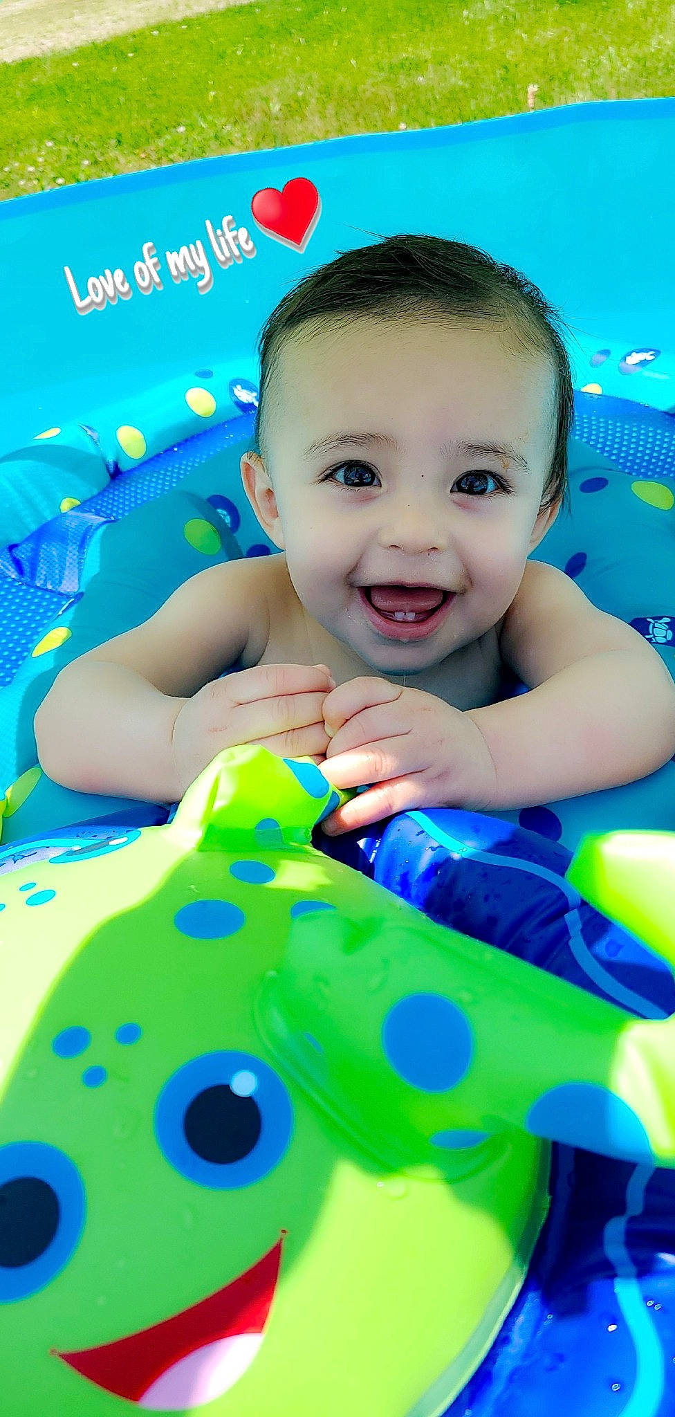 Crue is registered to the contest to win money with this photo: baby, baby_float, baby_playing_with_toys, baby_products, baby_toys, child, fun, games, inflatable, leisure, person, play, product, toddler, toy