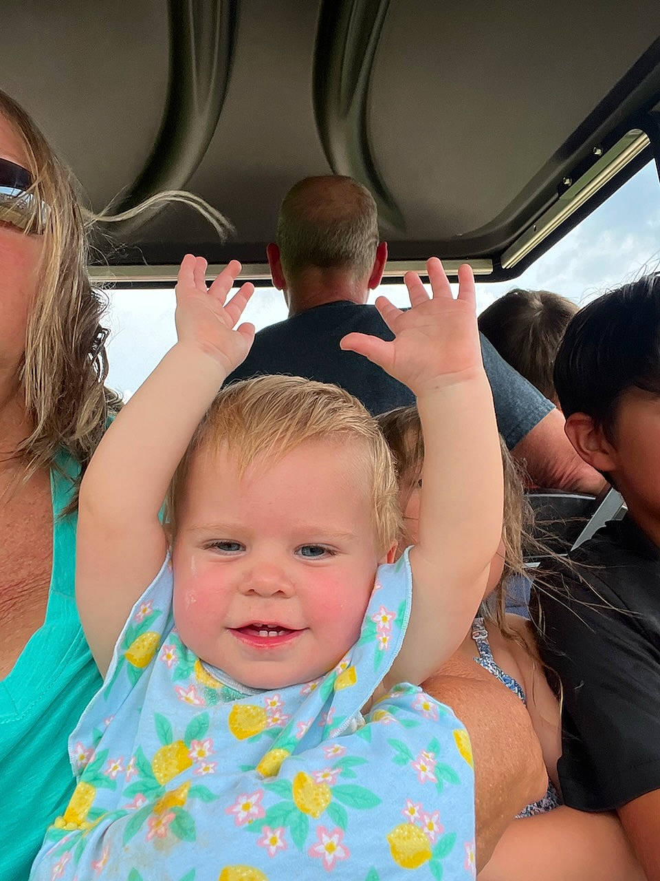 Emerald joined the competition — help win amazing prizes! automotive_design, baby, car_seat, child, chin, event, eyewear, fun, gesture, hair, happy, jewellery, leisure, organ, people, person, skin, steering_wheel, summer, toddler