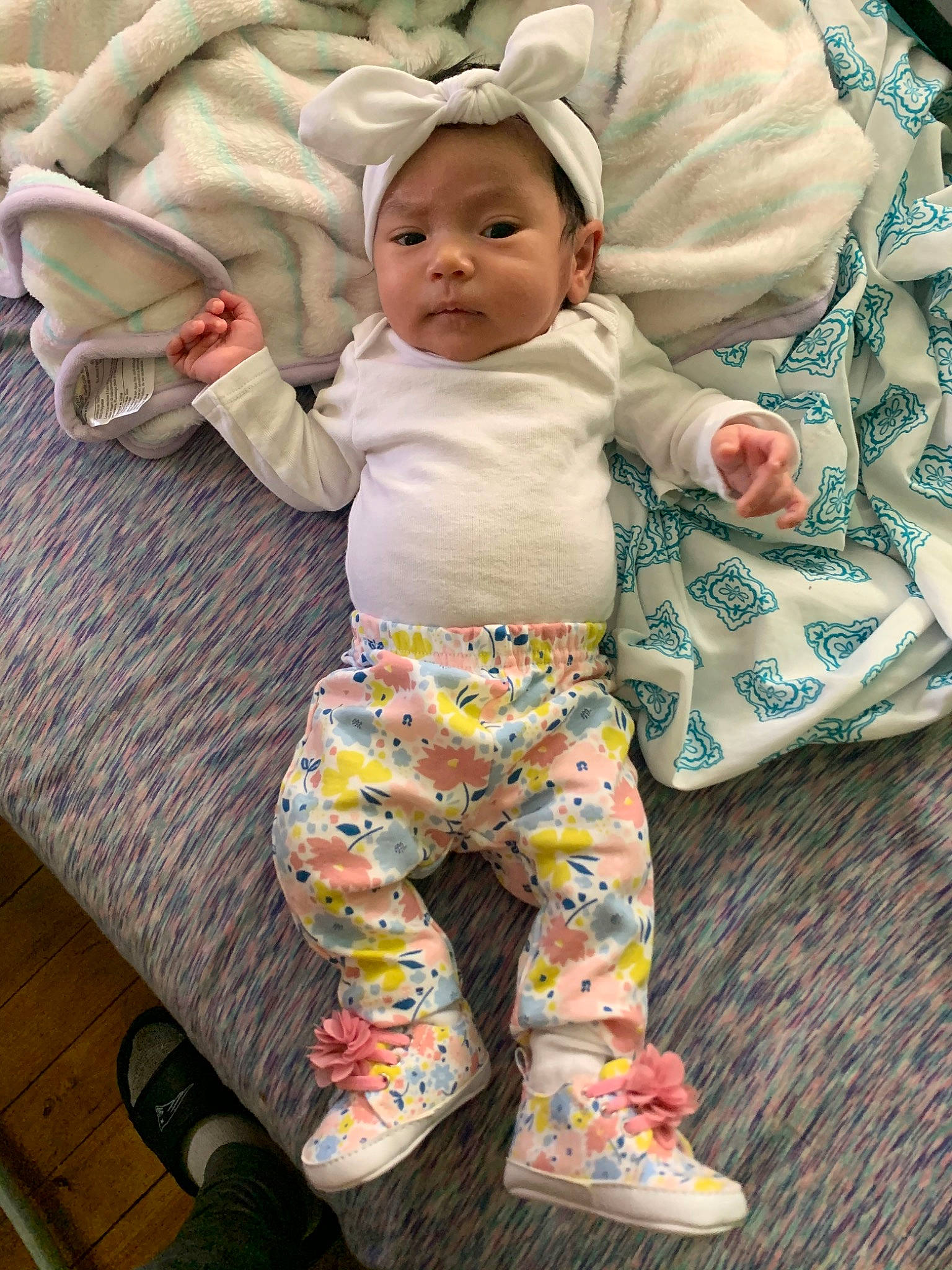 Avayah is registered to the contest to win money with this photo: baby, baby_products, baby_toddler_clothing, child, pajamas, person, product, skin, smile, toddler