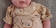 Layton joined the competition — help win amazing prizes! baby, bear_pattern, child, comfortable, couch, curious, cushion, cute, face, feet, hands, indoors, infant, onesie, portrait, seated, skin, soft_lighting, wide_eyes, zigzag_pattern