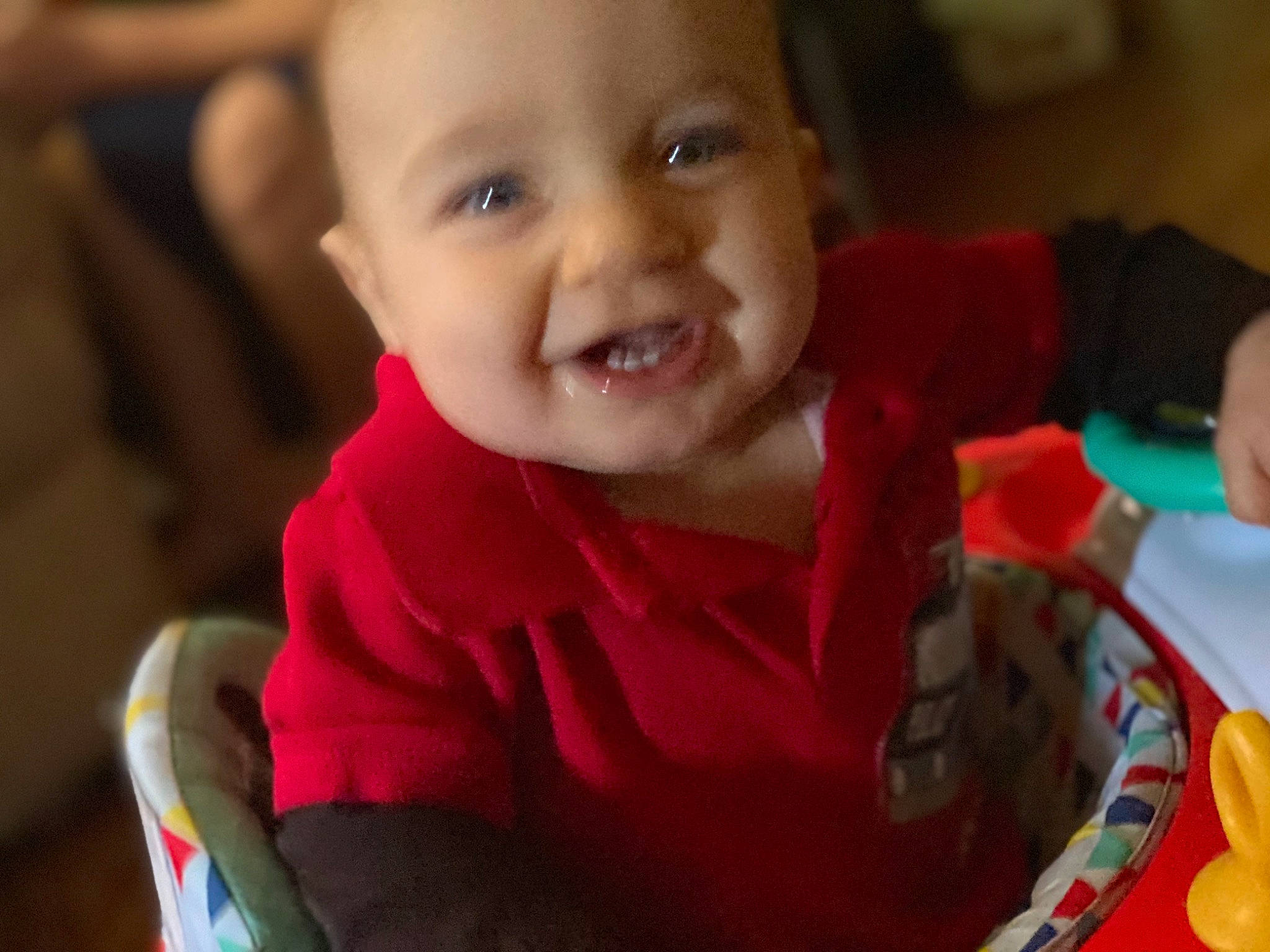 Kory is registered to the contest to win money with this photo: baby, cheek, child, chin, eye, face, facial_expression, fun, happy, head, joy, laugh, lip, mouth, nose, organ, person, play, skin, smile