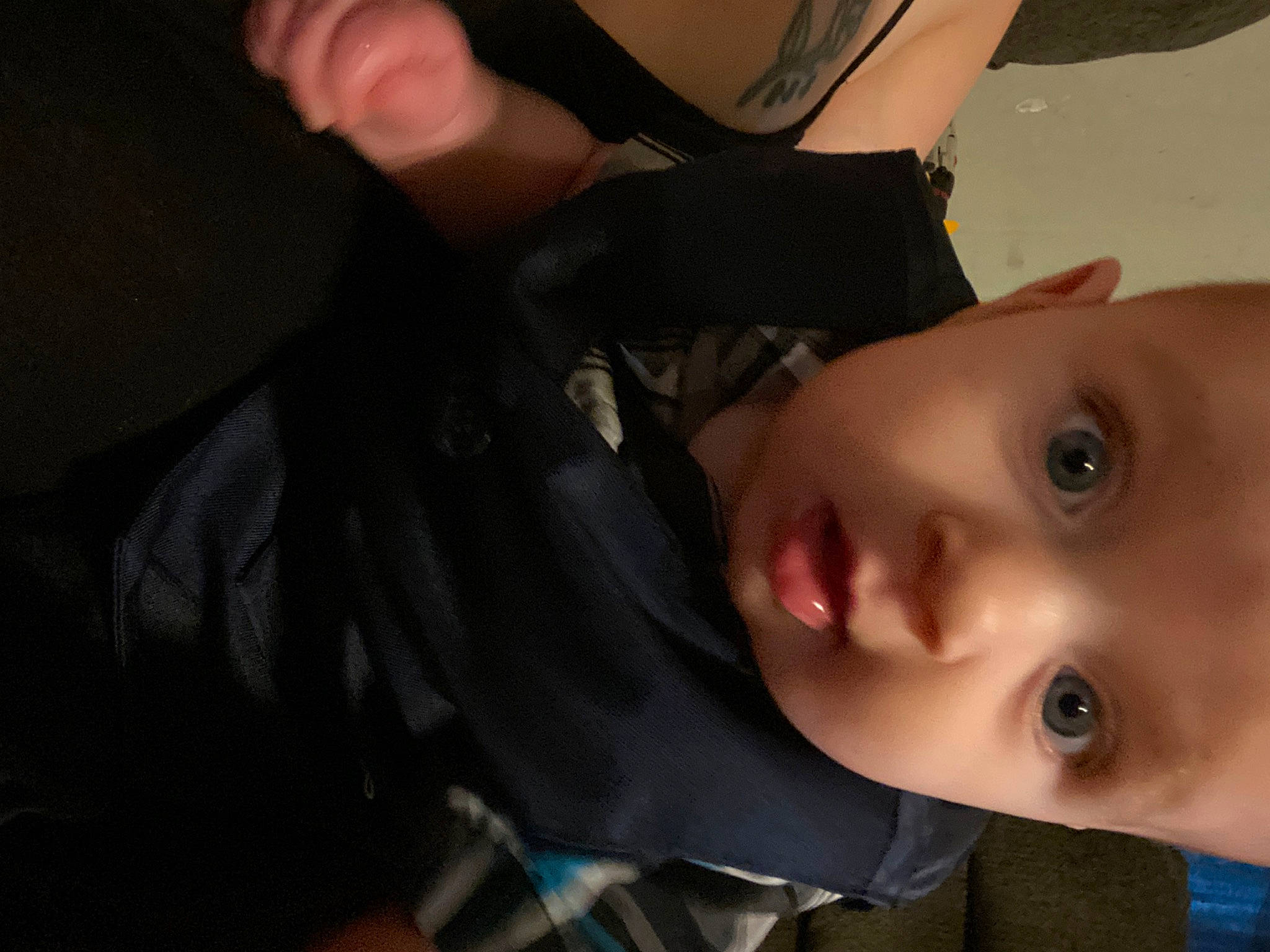 Kory is registered to the contest to win money with this photo: black_hair, cheek, child, ear, eye, eyebrow, face, finger, fun, gesture, hand, head, mouth, muscle, neck, nose, person, smile, surprise, toddler