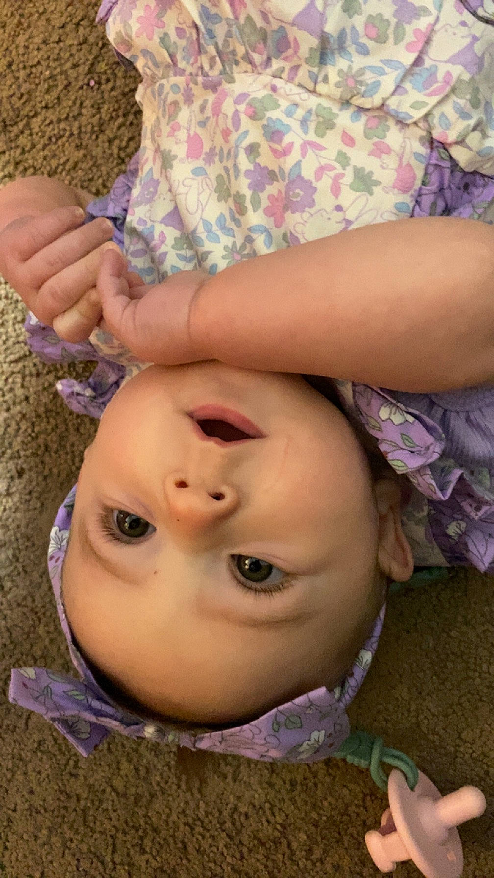 Emberly joined the competition — help win amazing prizes! baby, baby_toddler_clothing, cheek, child, eye, eyebrow, eyelash, face, finger, gesture, grass, happy, head, lip, mouth, nail, nose, person, pink, skin