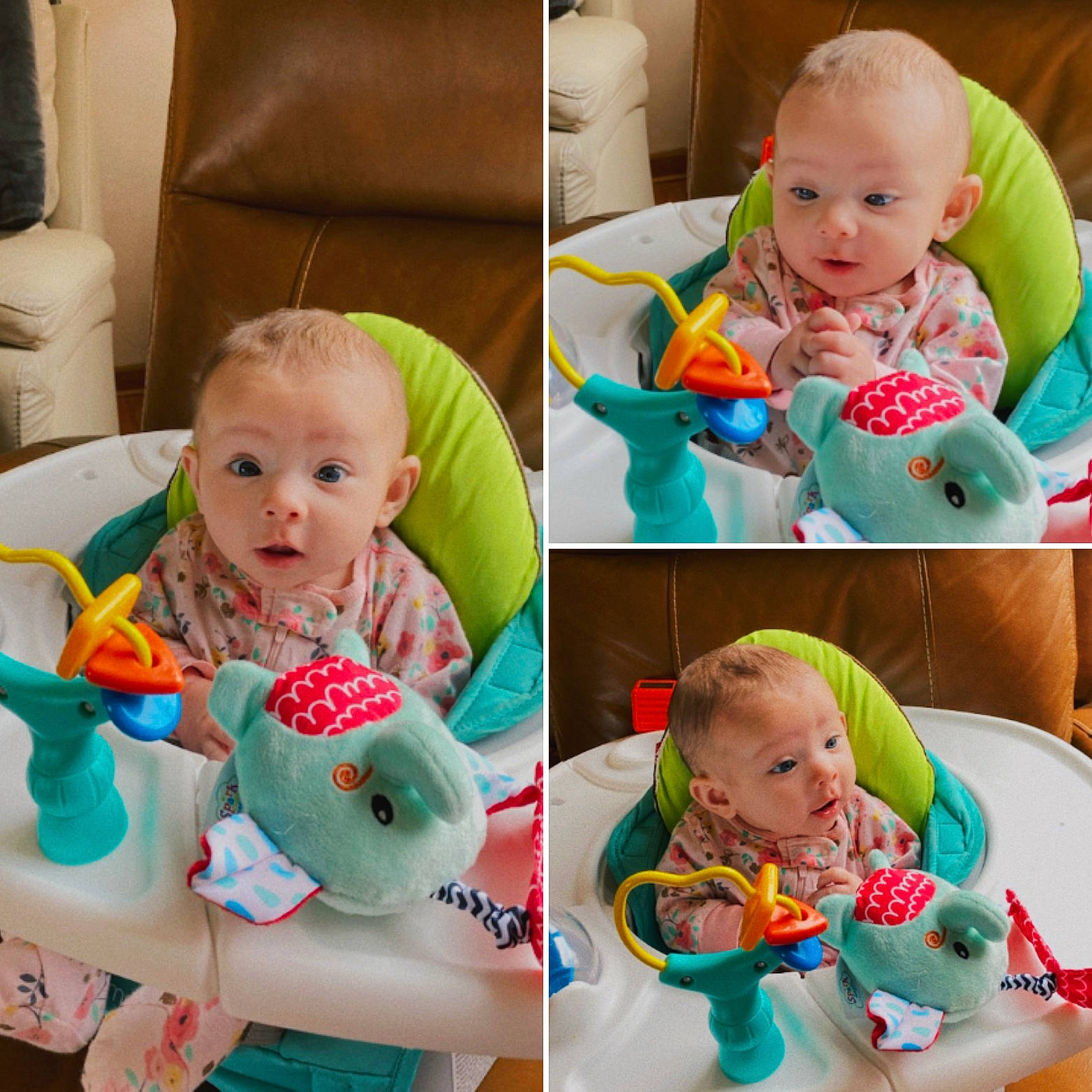 Elianna joined the competition — help win amazing prizes! arm, baby, baby_toddler_clothing, cheek, eye, face, facial_expression, food, green, happy, head, human, mouth, organ, outerwear, person, photograph, product, skin, sleeve