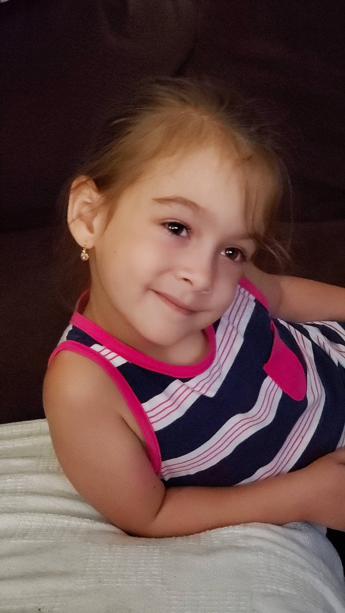 Katalina joined the competition — help win amazing prizes! arm, baby, beauty, blond, cheek, child, chin, eye, face, head, iris, lip, mouth, neck, nose, person, pink, sitting, skin, smile