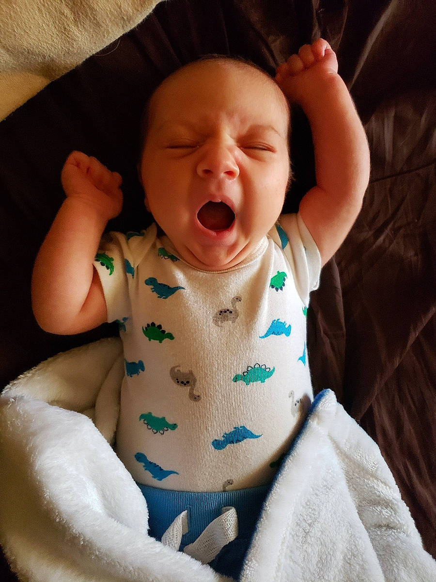 Axton is registered to the contest to win money with this photo: baby, baby_sleeping, cheek, child, face, facial_expression, finger, gesture, hand, happy, head, laugh, lip, mouth, nose, person, skin, smile, toddler, tongue