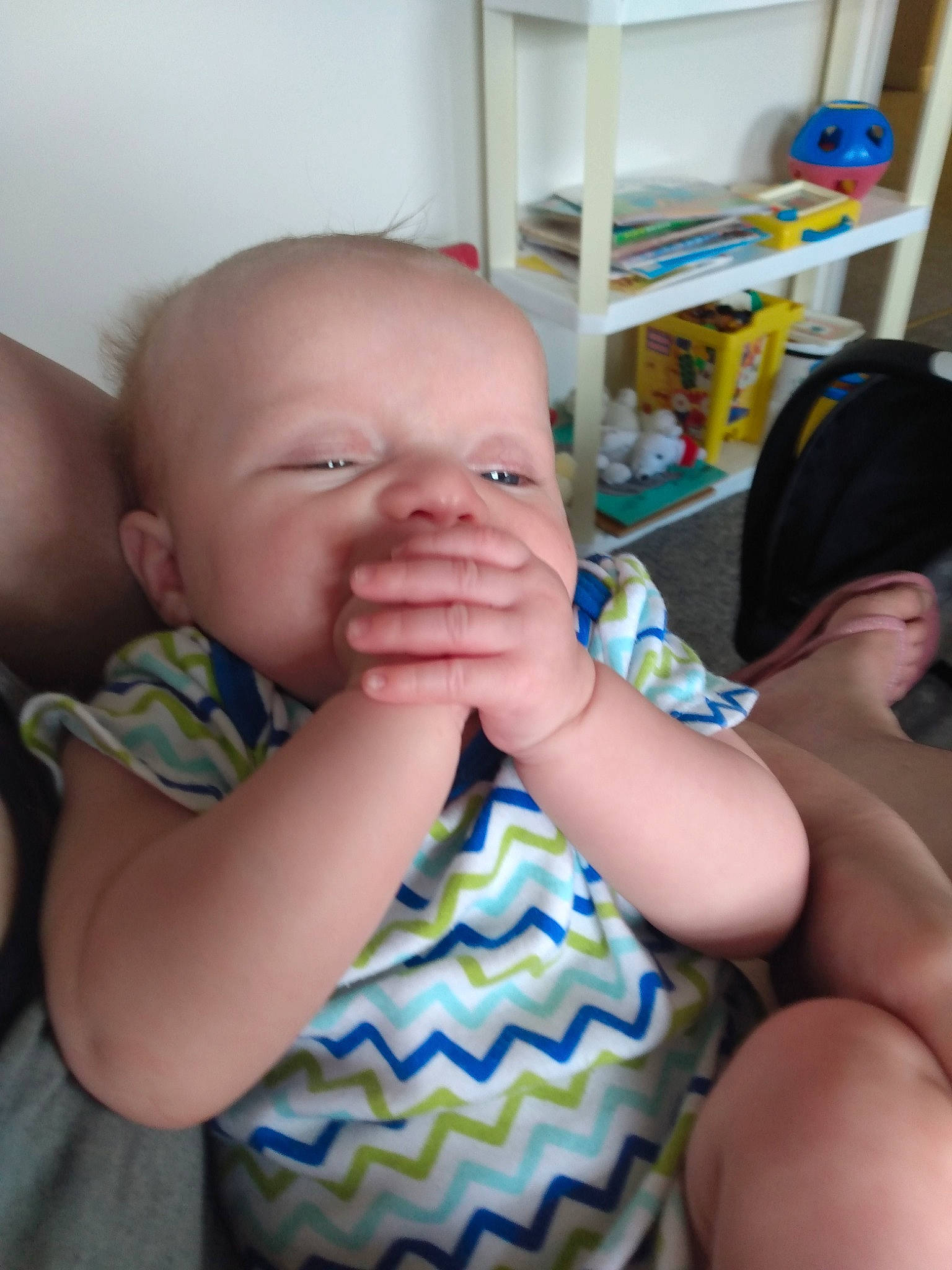 Cliffard joined the competition — help win amazing prizes! baby, baby_toddler_clothing, cheek, ear, eye, eyelash, finger, gesture, hairstyle, happy, lip, mouth, muscle, neck, nose, person, product, skin, standing, thumb