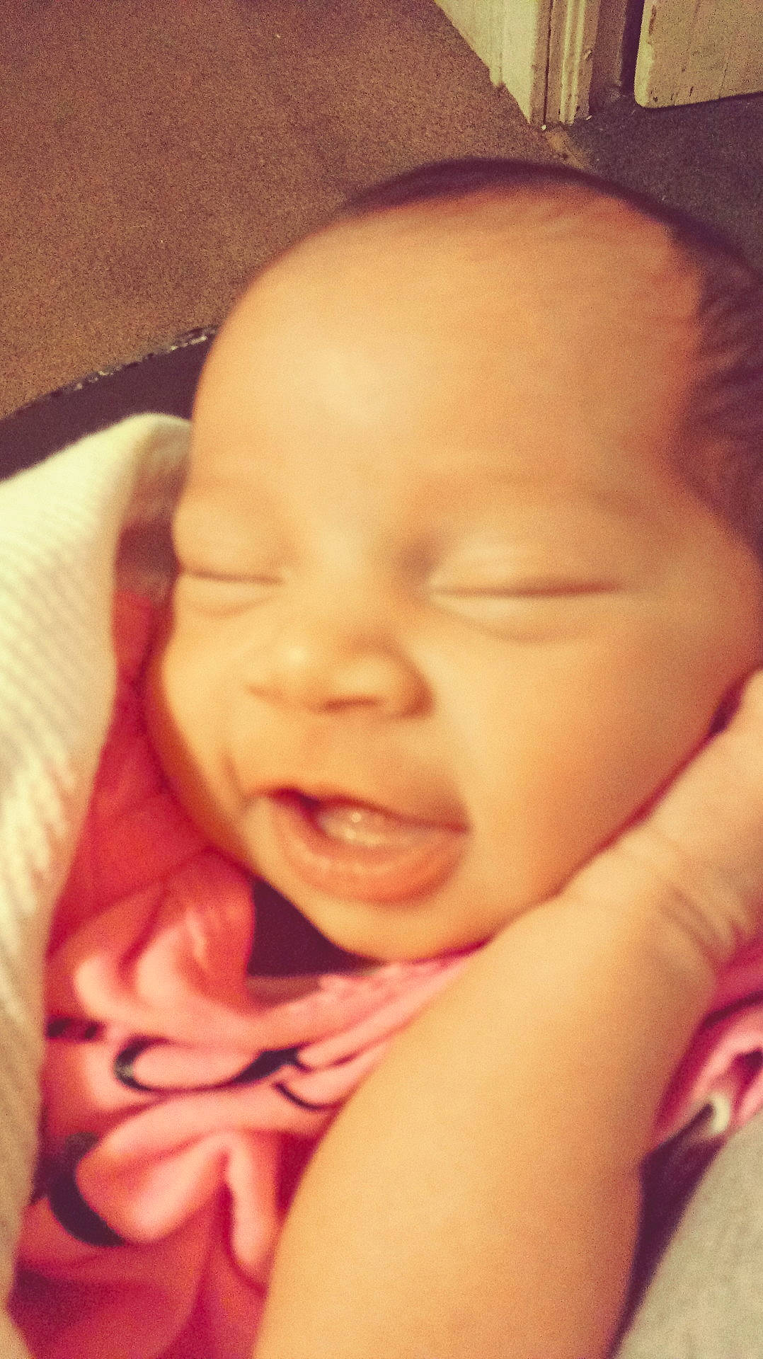 Kenzlee is registered to the contest to win money with this photo: bedtime, cheek, child, chin, close_up, eye, eyebrow, face, finger, forehead, hand, head, infant, lip, mouth, nose, person, skin, sleep, smile