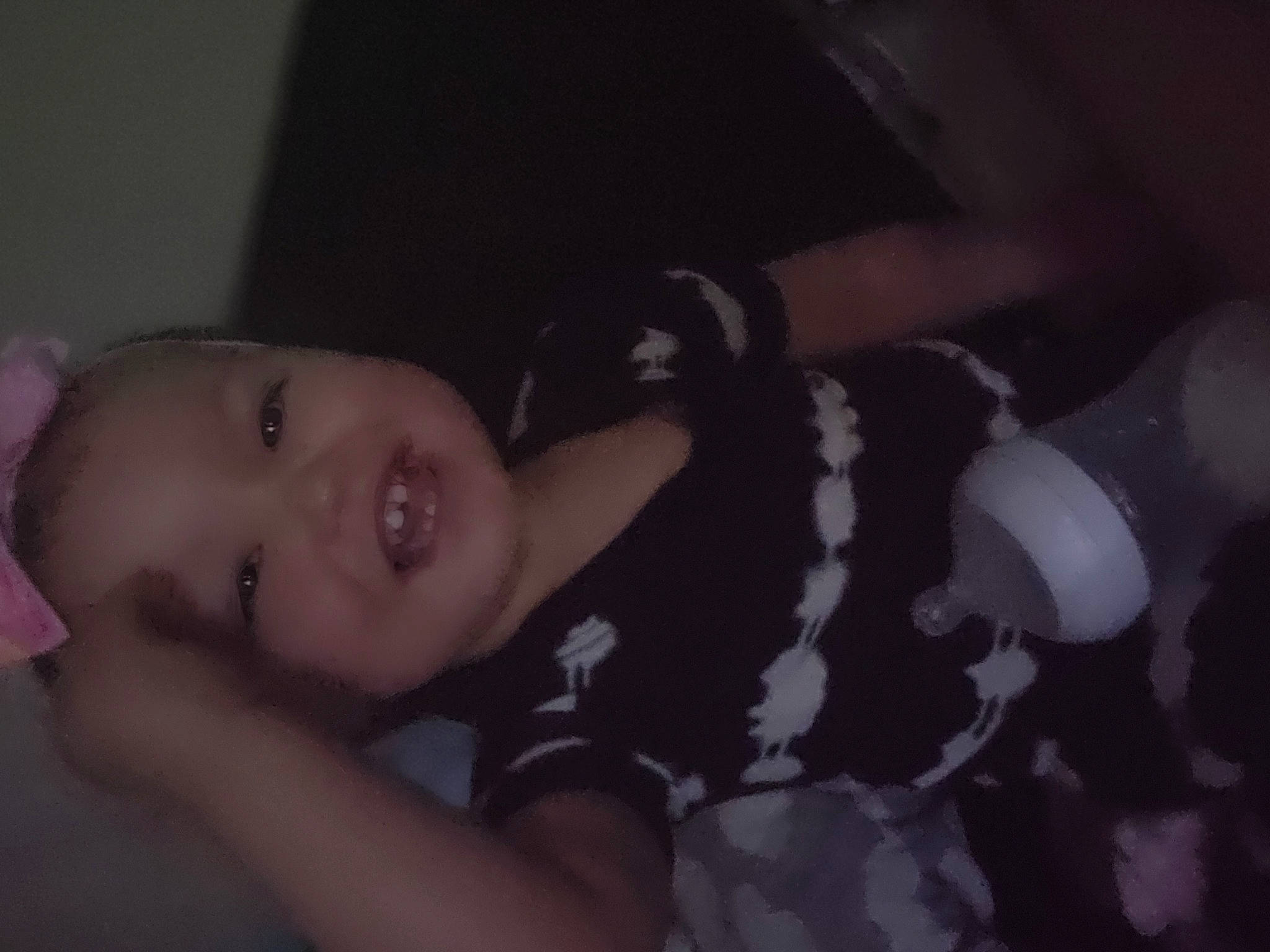 Kayliana joined the competition — help win amazing prizes! baby, black_hair, cheek, child, comfort, darkness, ear, elbow, eyebrow, eyelash, flash_photography, fun, human_leg, iris, joy, lip, mouth, nose, person, room