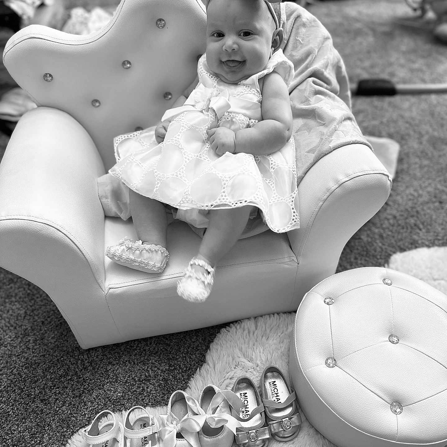 Khaleesi joined the competition — help win amazing prizes! architecture, armchair, baby, chair, clothing, couch, dress, face, footwear, furniture, hat, head, homedecor, person, photography, portrait, sandal, shoe, sitting, sneaker