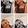 Liya a rejoint le concours — aidez-le/la à gagner de superbes lots ! child, girl, smile, portrait, collage, black_and_white, color_photo, heart_sticker, happy, indoor, long_hair, dress, cheerful, cute, young, person, face, head, photography, playful