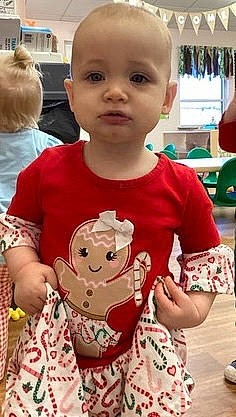 Allison joined the competition — help win amazing prizes! baby, baby_toddler_clothing, cheek, child, event, face, fun, happy, head, pattern, person, skin, sleeve, snapshot, t_shirt, toddler, vacation, white