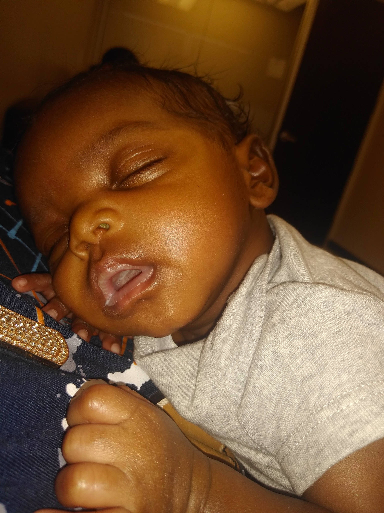 Mayson joined the competition — help win amazing prizes! adaptation, baby, black, cheek, child, chin, eye, face, finger, forehead, hand, head, human, lip, mouth, muscle, nose, person, skin, sleep