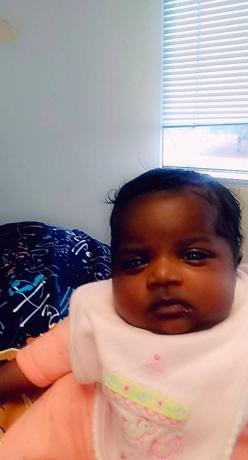 Madyson is registered to the contest to win money with this photo: baby, black_hair, cheek, child, face, forehead, head, lip, mouth, nose, person, skin, smile, toddler