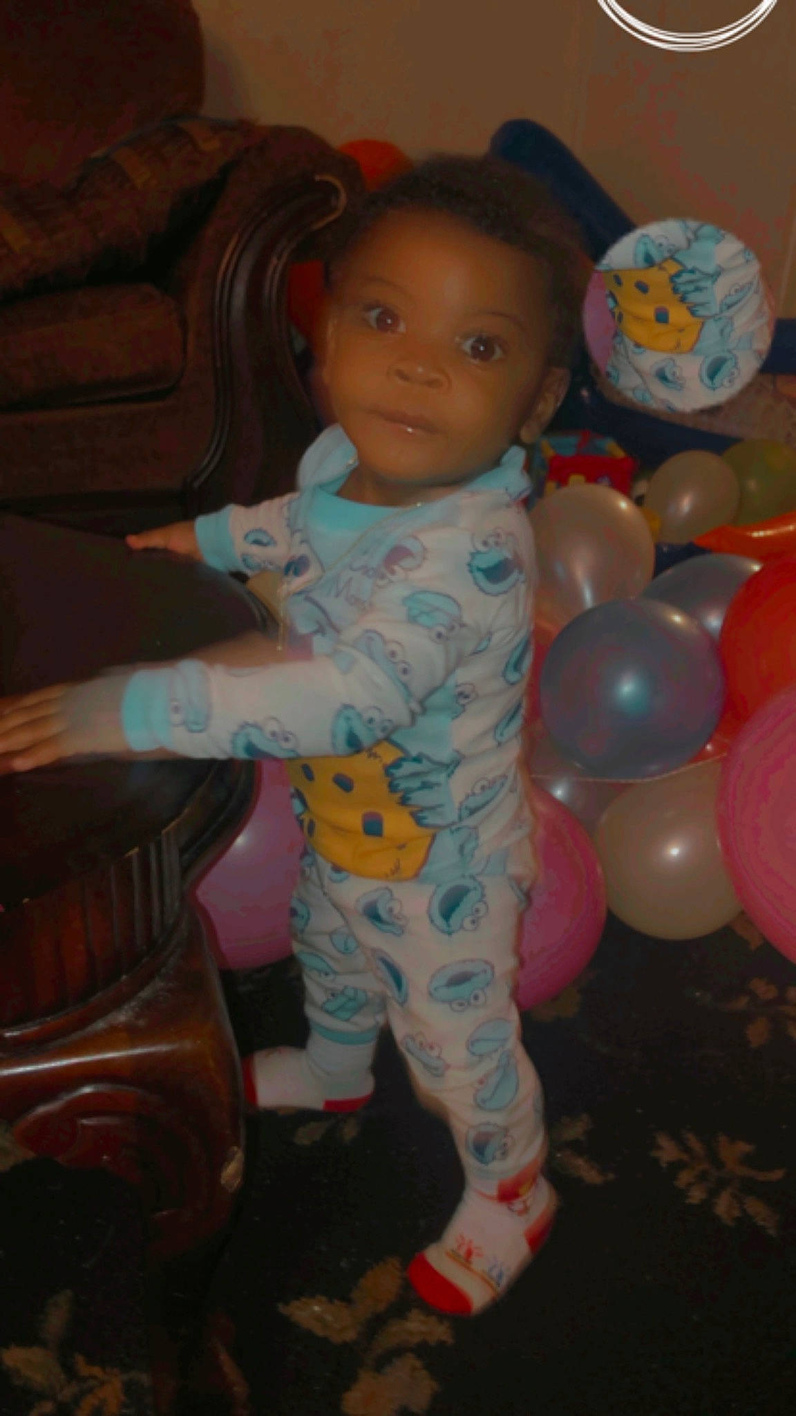 Khamari joined the competition — help win amazing prizes! arm, baby, baby_toddler_clothing, balloon, cheek, child, eye, face, finger, floor, flooring, fun, happy, head, leg, organ, person, pink, skin, toddler