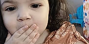 Azalea joined the competition — help win amazing prizes! toddler, child, girl, pigtails, hand, face, toy, dress, indoor, childrens_furniture, blue_chair, colorful, curly_hair, playful, close_up, person, smile, cute, young_child, home