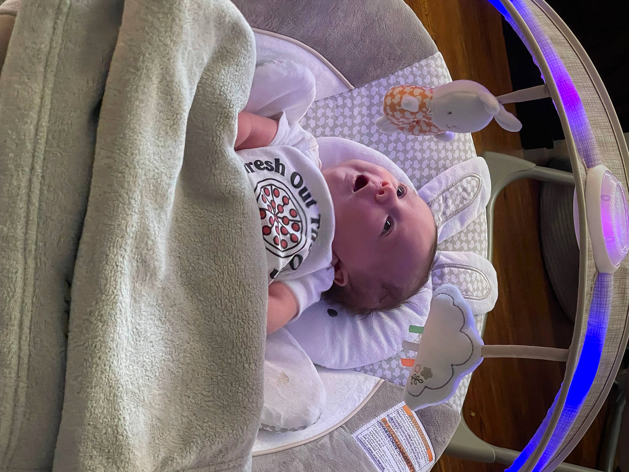 Connor joined the competition — help win amazing prizes! baby, baby_products, baby_safety, baby_sleeping, baby_toddler_clothing, child, circle, comfort, fun, headgear, linens, magenta, pattern, person, room, sleeve, textile, toddler