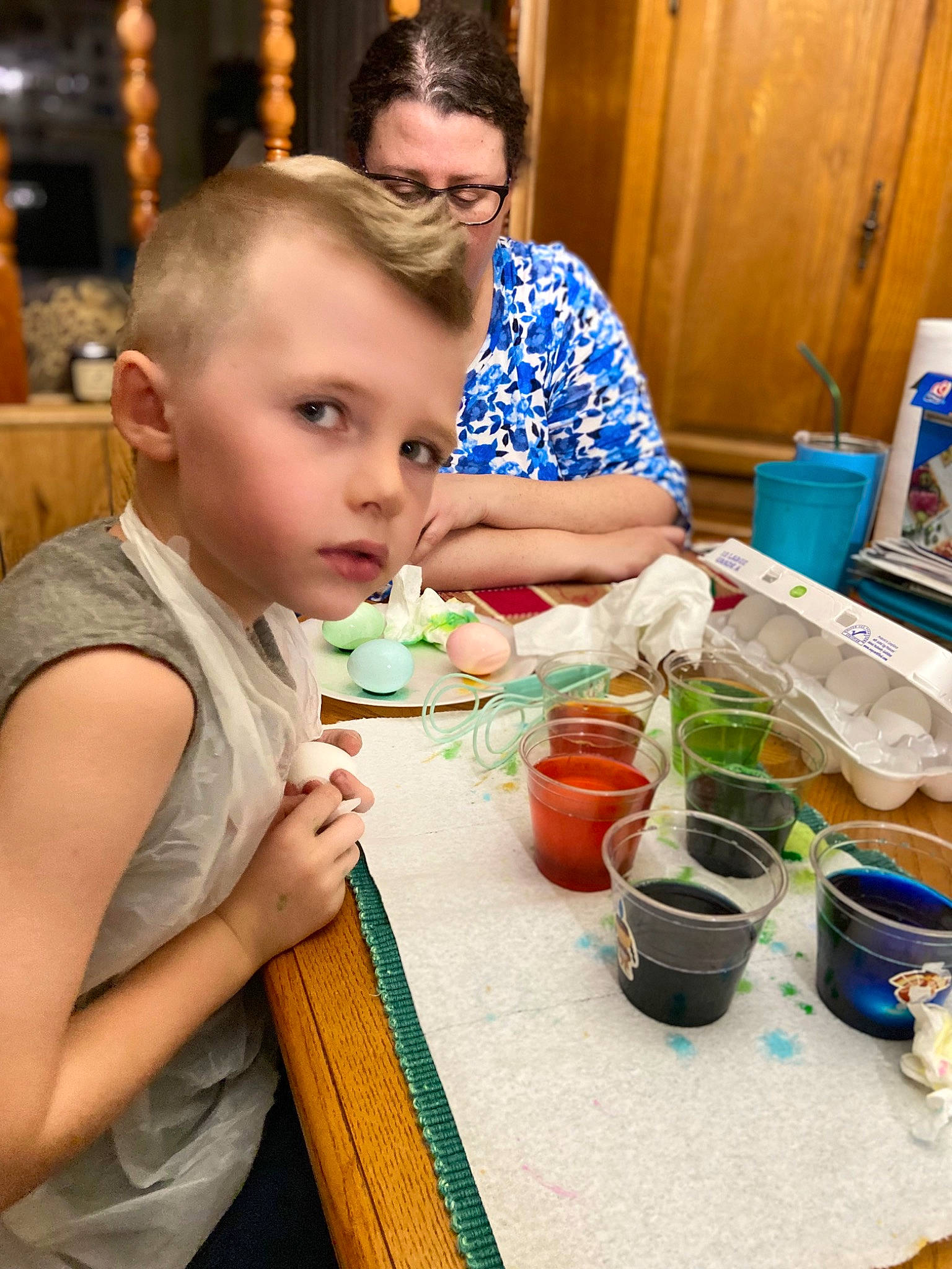 Gabriel joined the competition — help win amazing prizes! bowl, child, cooking, eating, event, food, fun, happy, kitchen, leisure, local_food, person, plate, room, sitting, t_shirt, tableware, toddler, tradition, vacation