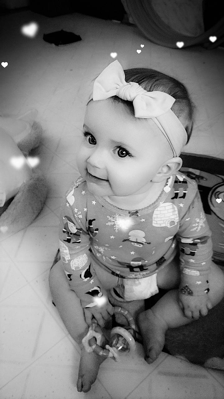 Bayleigh joined the competition — help win amazing prizes! baby, black, black_and_white, cheek, child, flash_photography, fun, happy, monochrome, monochrome_photography, person, photography, portrait_photography, still_life_photography, stock_photography, style, toy, white