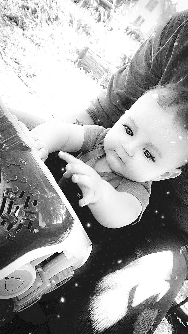 Bayleigh joined the competition — help win amazing prizes! automotive_design, automotive_exterior, automotive_lighting, automotive_tire, baby, black_and_white, flash_photography, gesture, hand, happy, hood, monochrome, monochrome_photography, motor_vehicle, person, rim, steering_wheel, style, toddler, vehicle_door