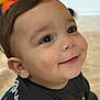 Abel participe au concours pour gagner de l'argent avec cette photo : baby, infant, child, close_up, smiling, eyes, eyelashes, ear, cheeks, dimples, portrait, candid, indoor, balloons, floor, toddler, clothing, cute, looking_up, natural_light