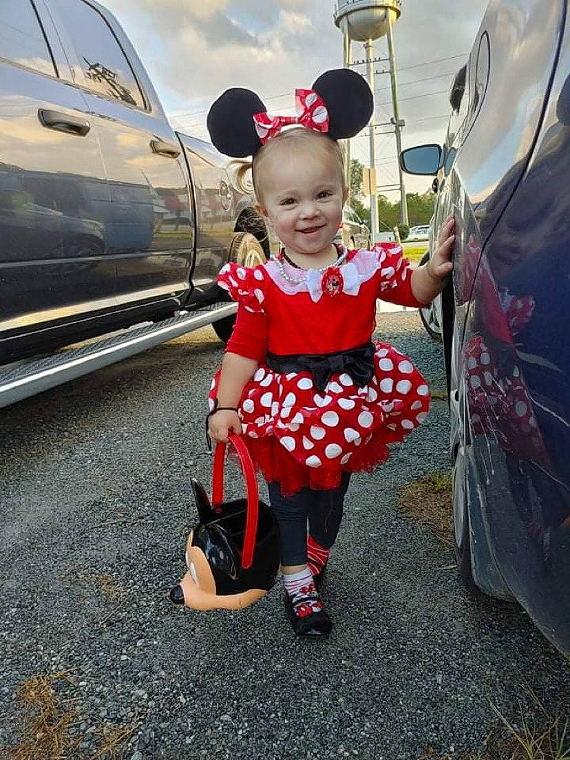 Aubree Kae joined the competition — help win amazing prizes! automotive_design, automotive_exterior, automotive_lighting, automotive_tire, automotive_wheel_system, bumper, car, cloud, happy, joy, motor_vehicle, person, rim, sky, smile, tire, toddler, travel, trunk, vehicle