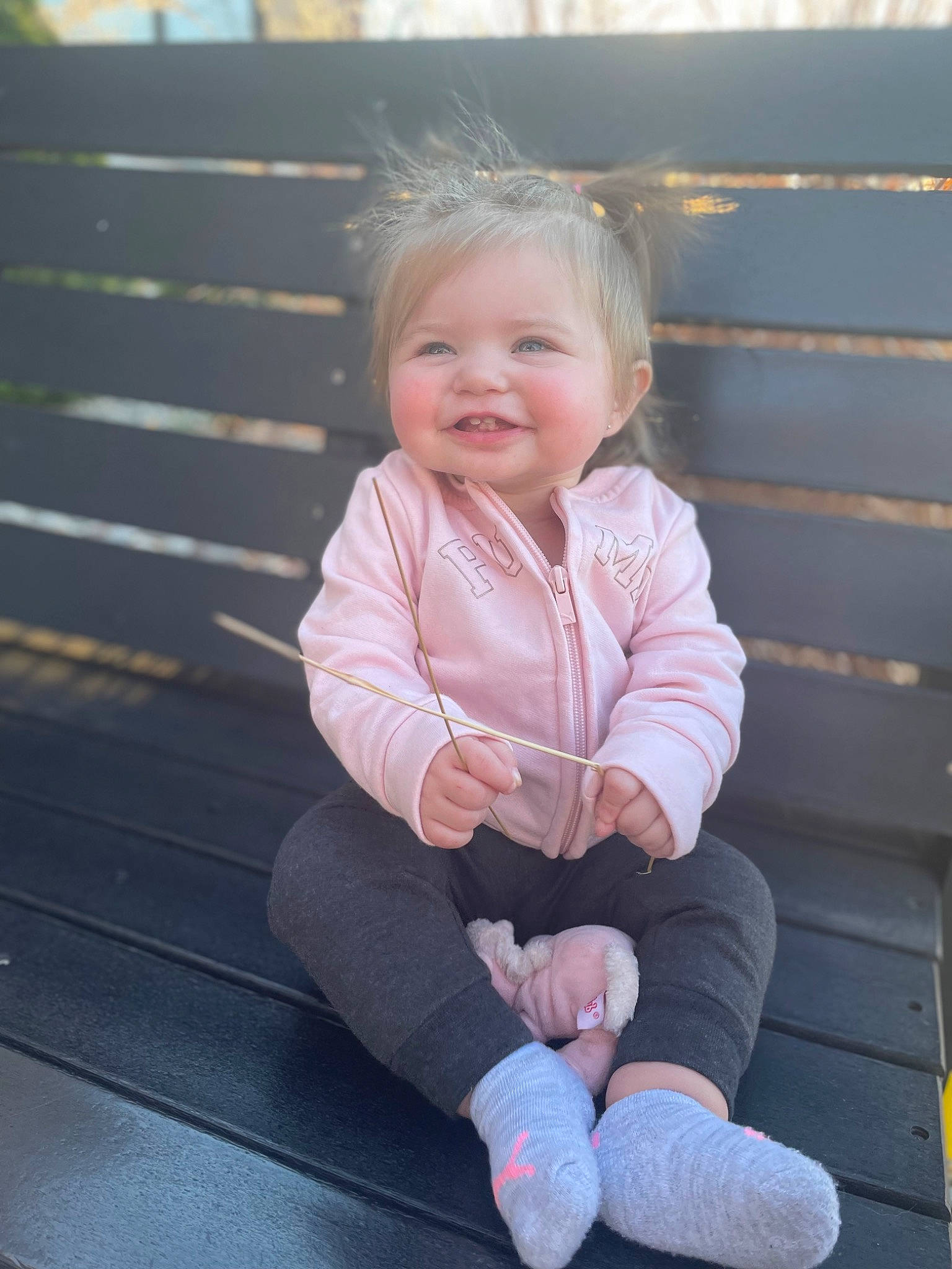 Journey joined the competition — help win amazing prizes! baby_toddler_clothing, cheek, chin, eye, face, hair, happy, head, human_body, iris, joy, leg, lip, nose, person, pink, skin, sleeve, smile, standing