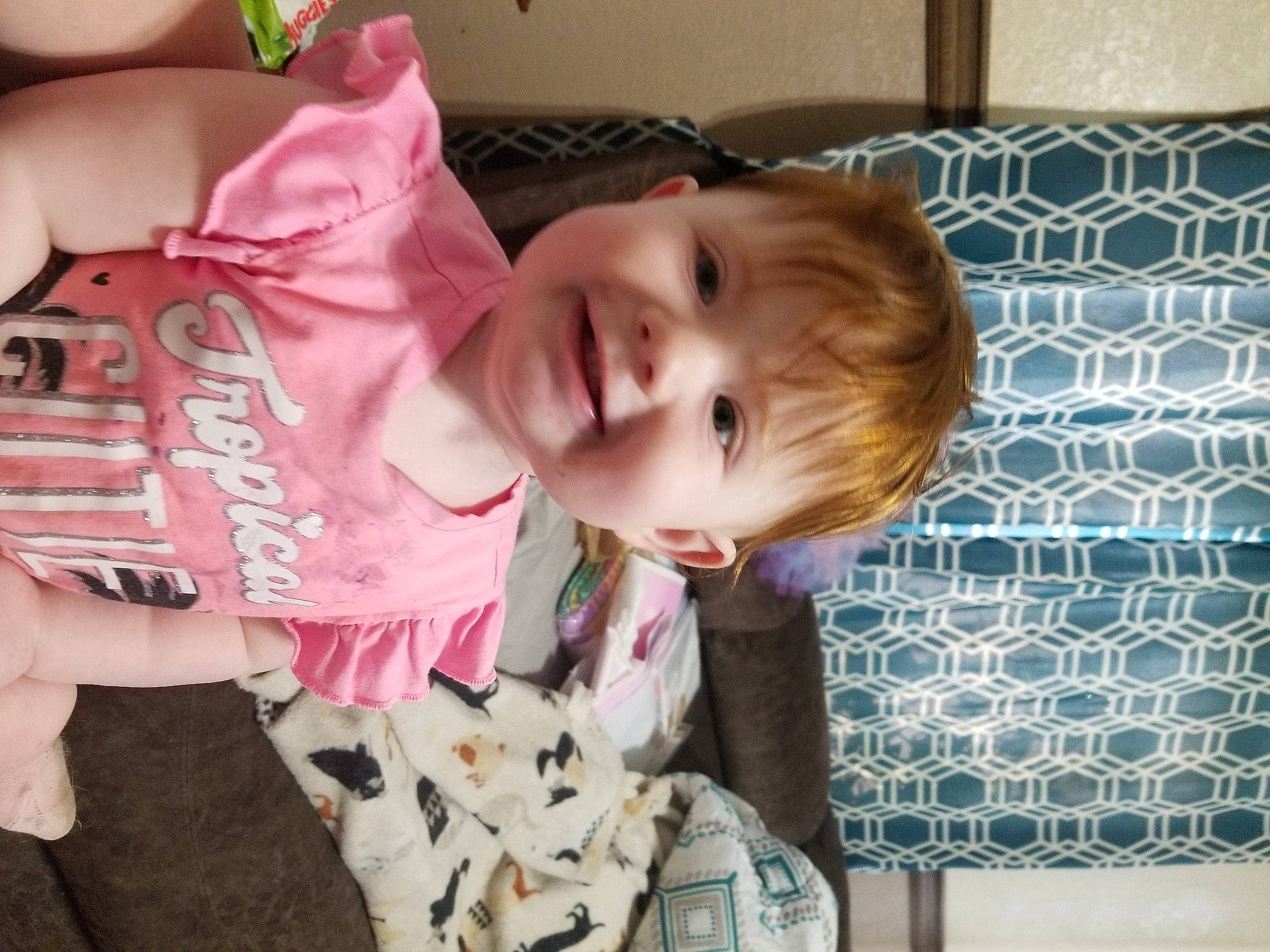 Maxine is registered to the contest to win money with this photo: baby, baby_products, baby_toddler_clothing, cheek, child, comfort, eye, eyelash, fun, happy, human_body, iris, joy, mammal, mouth, nose, person, skin, sleeve, smile