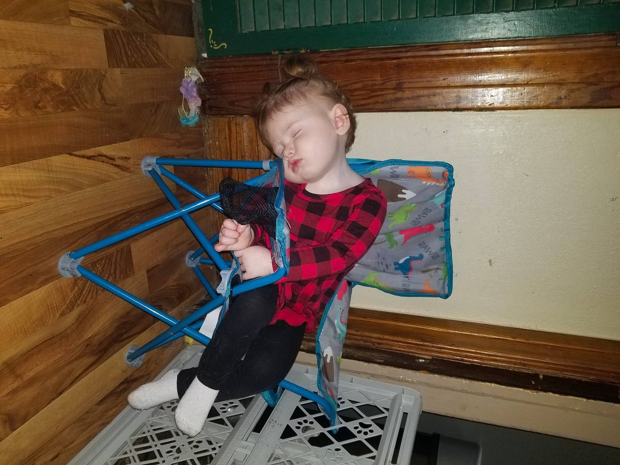 Maxine joined the competition — help win amazing prizes! baby_products, baby_toddler_clothing, chair, child, electric_blue, flooring, folding_chair, fun, hardwood, leisure, pattern, person, plaid, play, sitting, t_shirt, tartan, toddler, varnish, wood