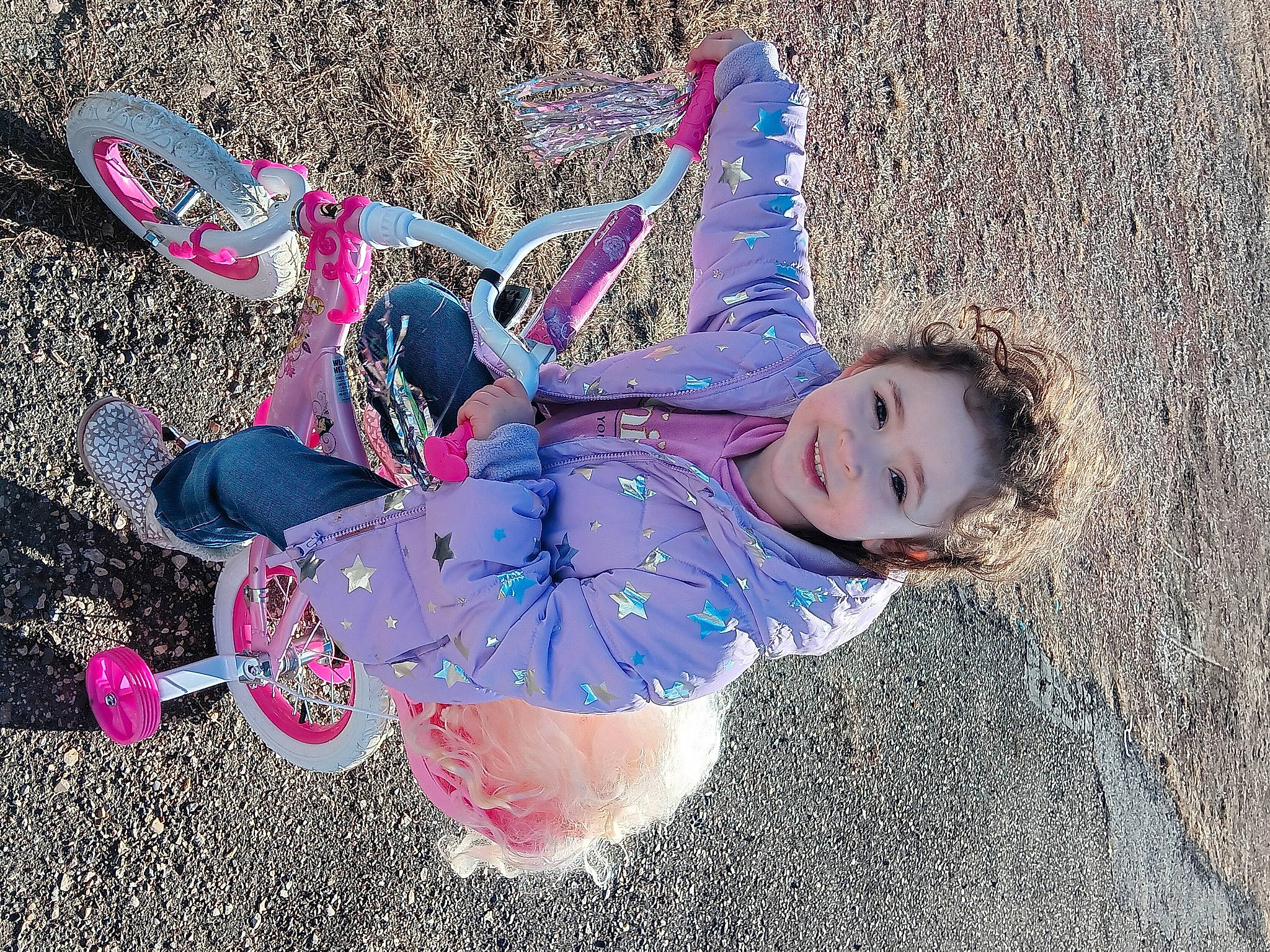 Athena joined the competition — help win amazing prizes! asphalt, child, electric_blue, fashion_accessory, fun, grass, happy, joy, leisure, magenta, pattern, people_in_nature, person, pink, play, road_surface, sand, shadow, smile, soil